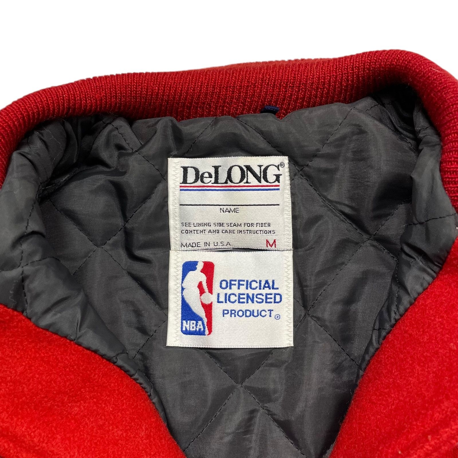 NBA VTG 90s WASHINGTON BULLETS DELONG WOOL VARSITY JACKET M Size US M / EU 48-50 / 2 - 6 Thumbnail