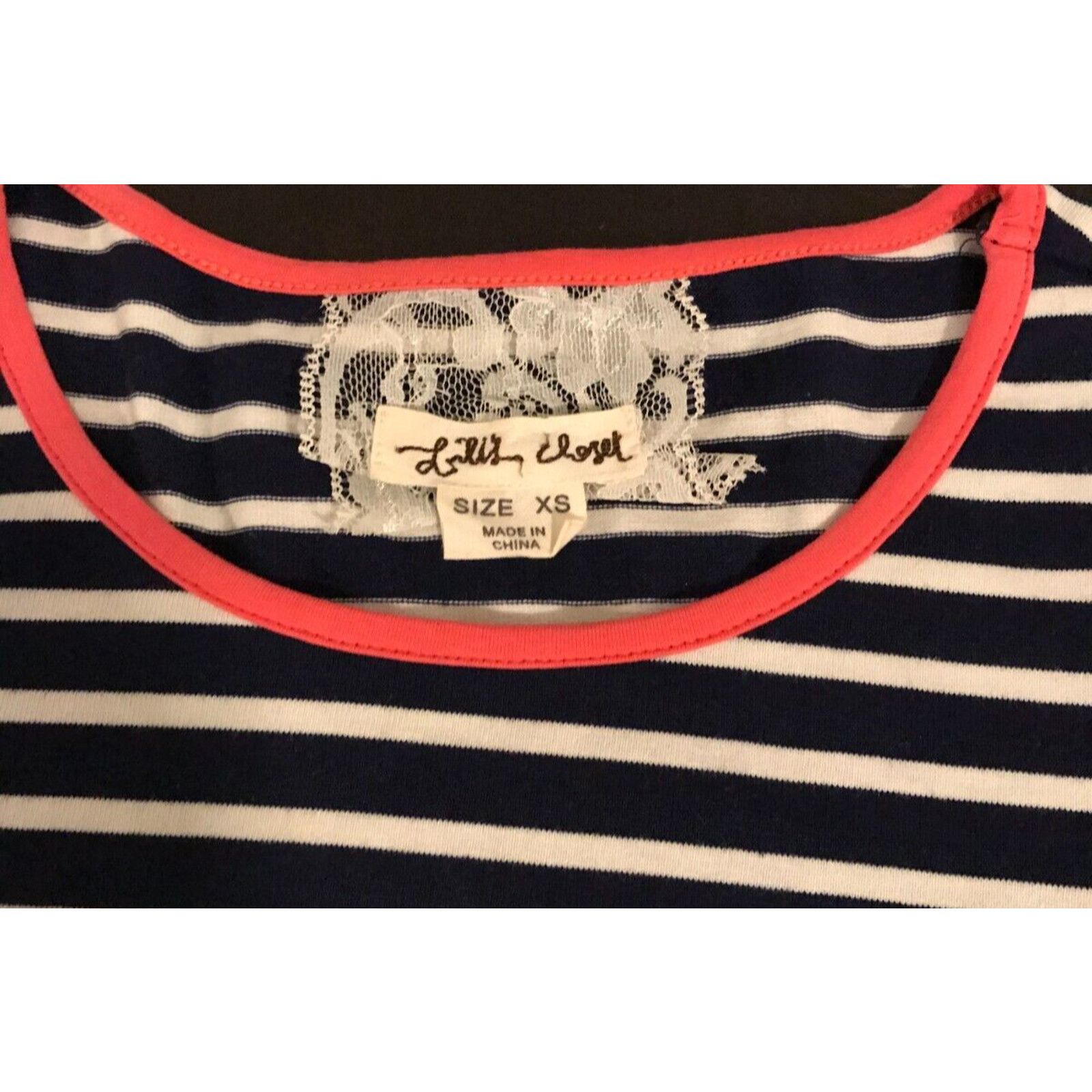 Anthropologie Anthropologie Lil’s Closet Blue/White Stripe Zip Top Size XS / US 0-2 / IT 36-38 - 4 Thumbnail