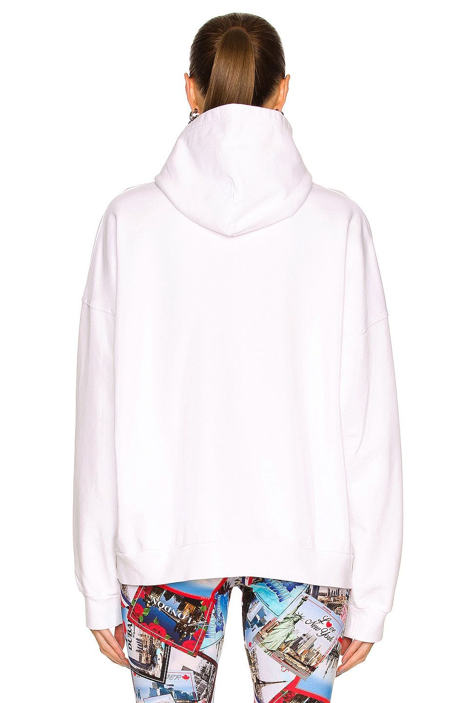 Balenciaga o1mt1gz1124 Cities Paris Hoodie Wide Fit in White Size XS / US 0-2 / IT 36-38 - 3 Thumbnail