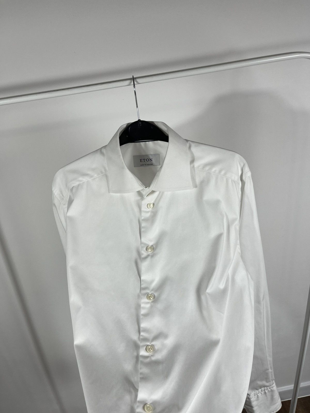 Eton Eton Made to Measure White Dress Shirt Long Sleeve Estonia Size US L / EU 52-54 / 3 - 7 Thumbnail