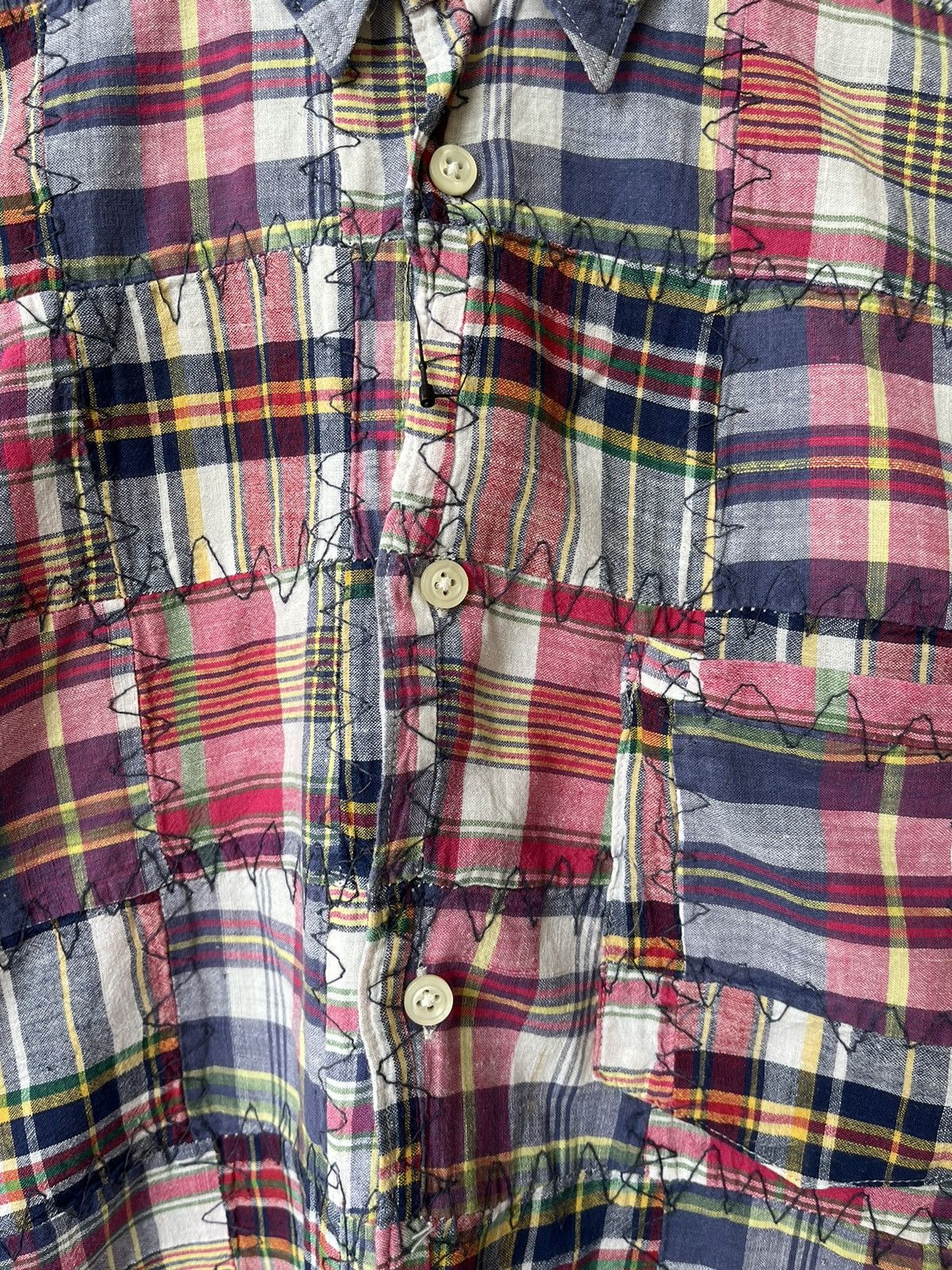 If Six Was Nine × Japanese Brand × Le Grande Bleu (L.G.B.) Rare 💥 Royal Flash Patch Work Shirt Size US S / EU 44-46 / 1 - 5 Thumbnail