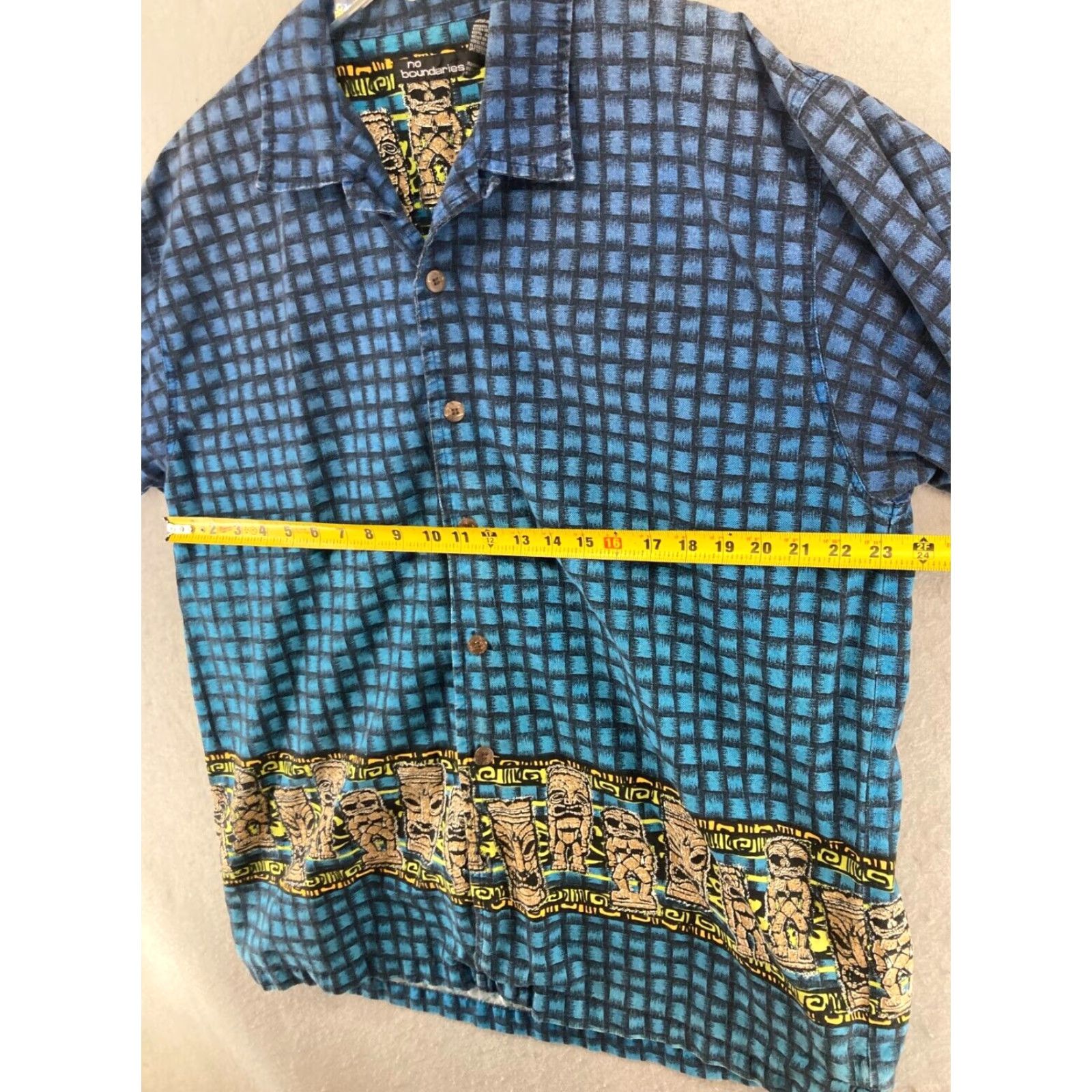 Vintage VINTAGE No Boundaries Camp Shirt Mens XL Blue Floral 90s 2000s Hawaiian Button-Up Short Sleeve Casual Shirt Mens XL Blue Size US XL / EU 56 / 4 - 2 Thumbnail