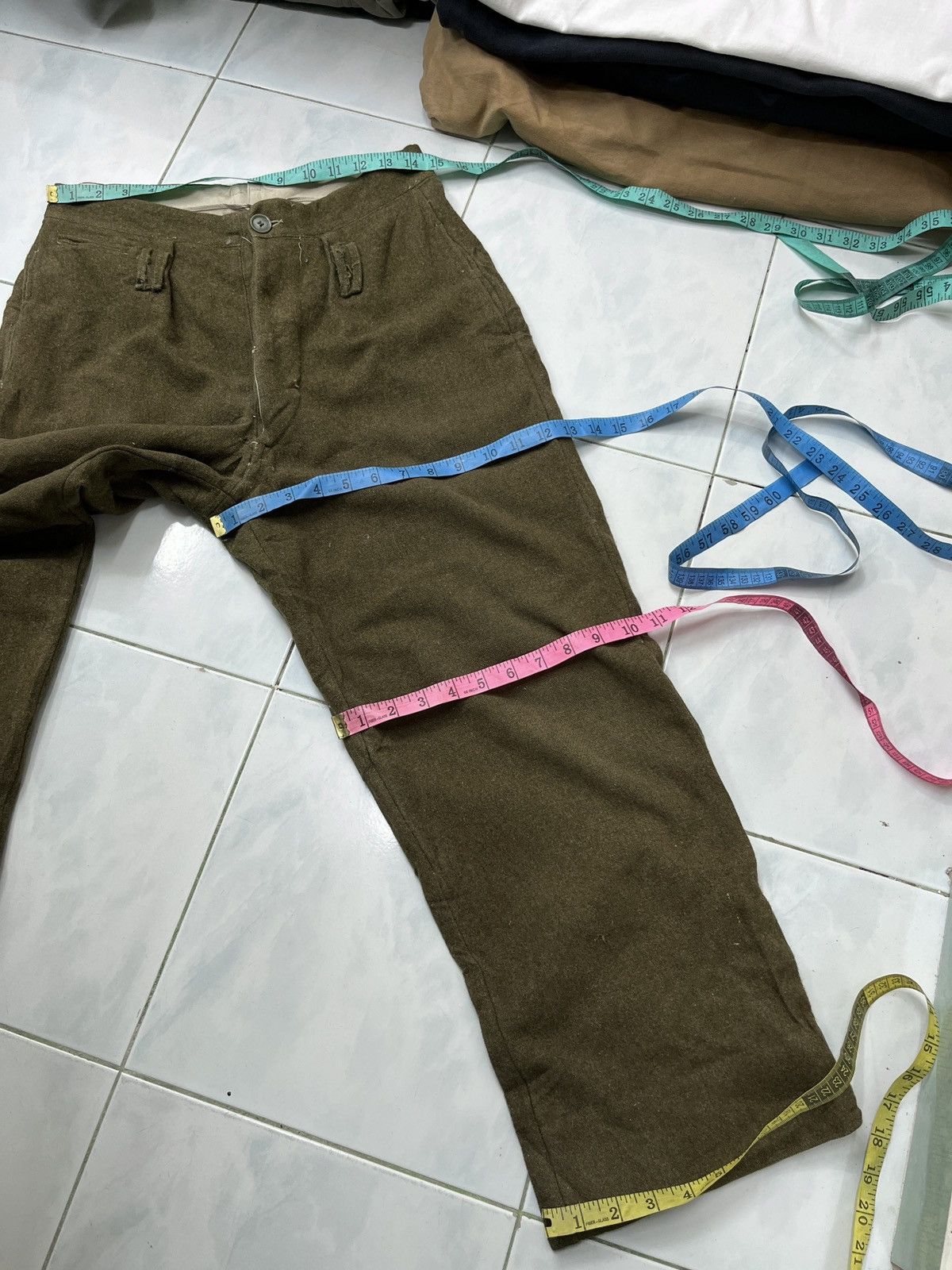 Vintage 🔥🔥🔥STEALS VTG JAPAN MILITARY WOOL PANTS Size US 29 - 13 Thumbnail