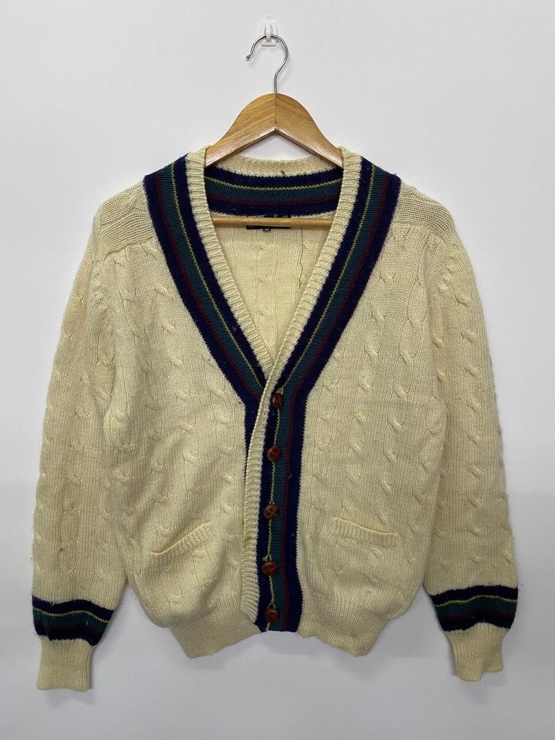 Vintage Vintage Way Out Knit Cardigan Size US M / EU 48-50 / 2 - 1 Thumbnail