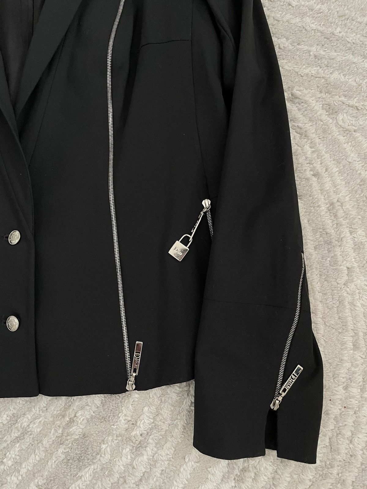 Dior Vintage 2004 S/S Christian Dior John Galliano Zip Jacket Size M / US 6-8 / IT 42-44 - 3 Thumbnail