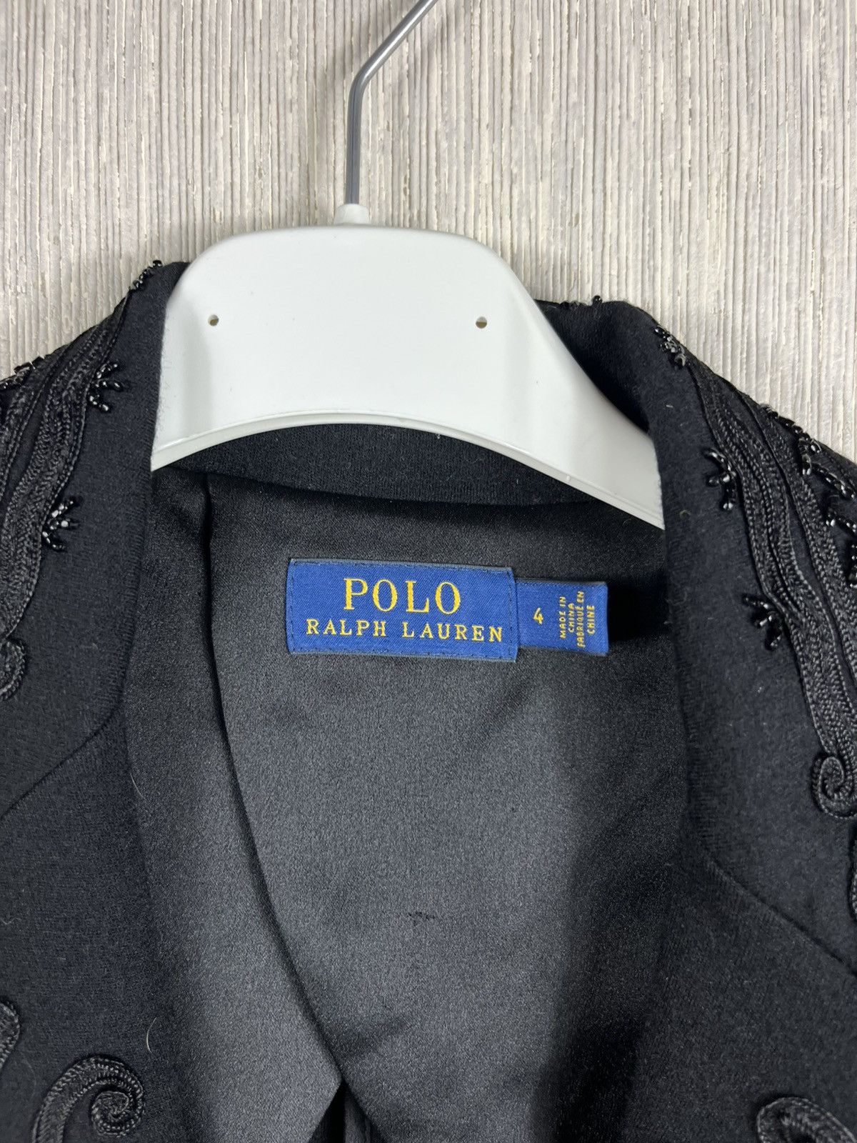 Polo Ralph Lauren × Ralph Lauren Polo Ralph Lauren wool beaded blazer jacket decorated collar Size S / US 4 / IT 40 - 15 Thumbnail