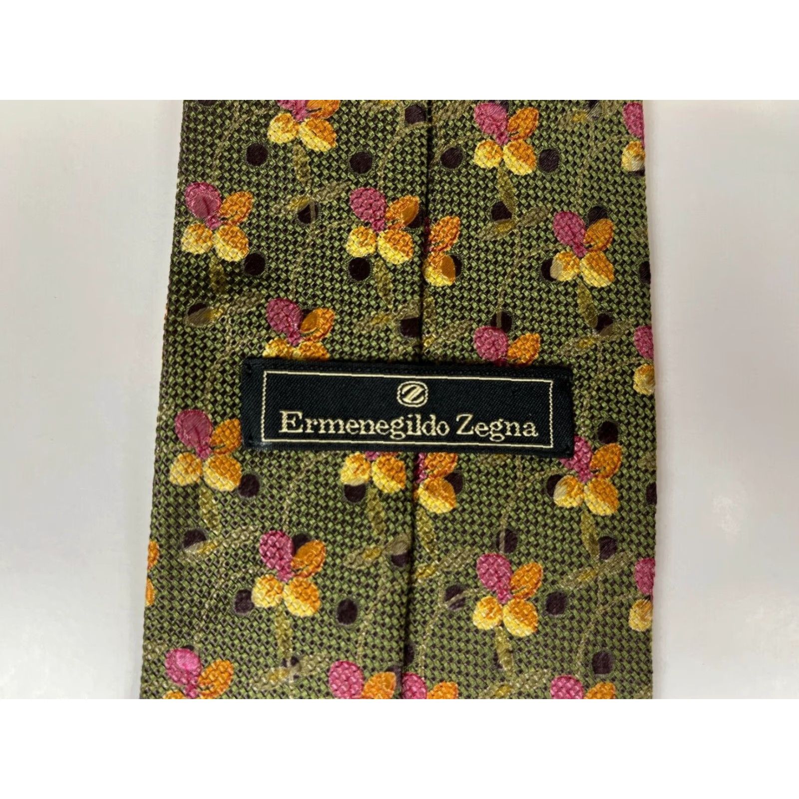 Ermenegildo Zegna VINTAGE Ermenegildo Zegna Men's Luxury Silk Tie Floral Made in Italy Size ONE SIZE - 7 Thumbnail