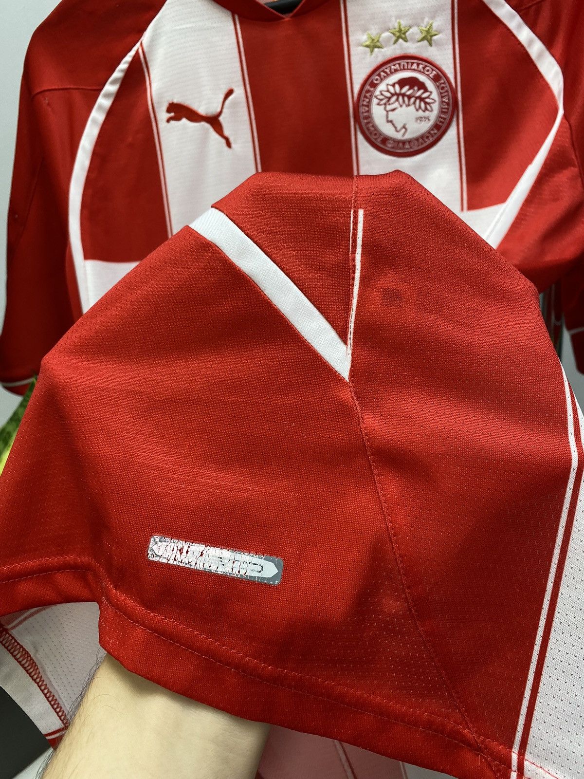 Puma × Vintage Olympiacos Piraeus 2010 2011 #38 Home Kit Jersey Champions M Size US M / EU 48-50 / 2 - 11 Thumbnail