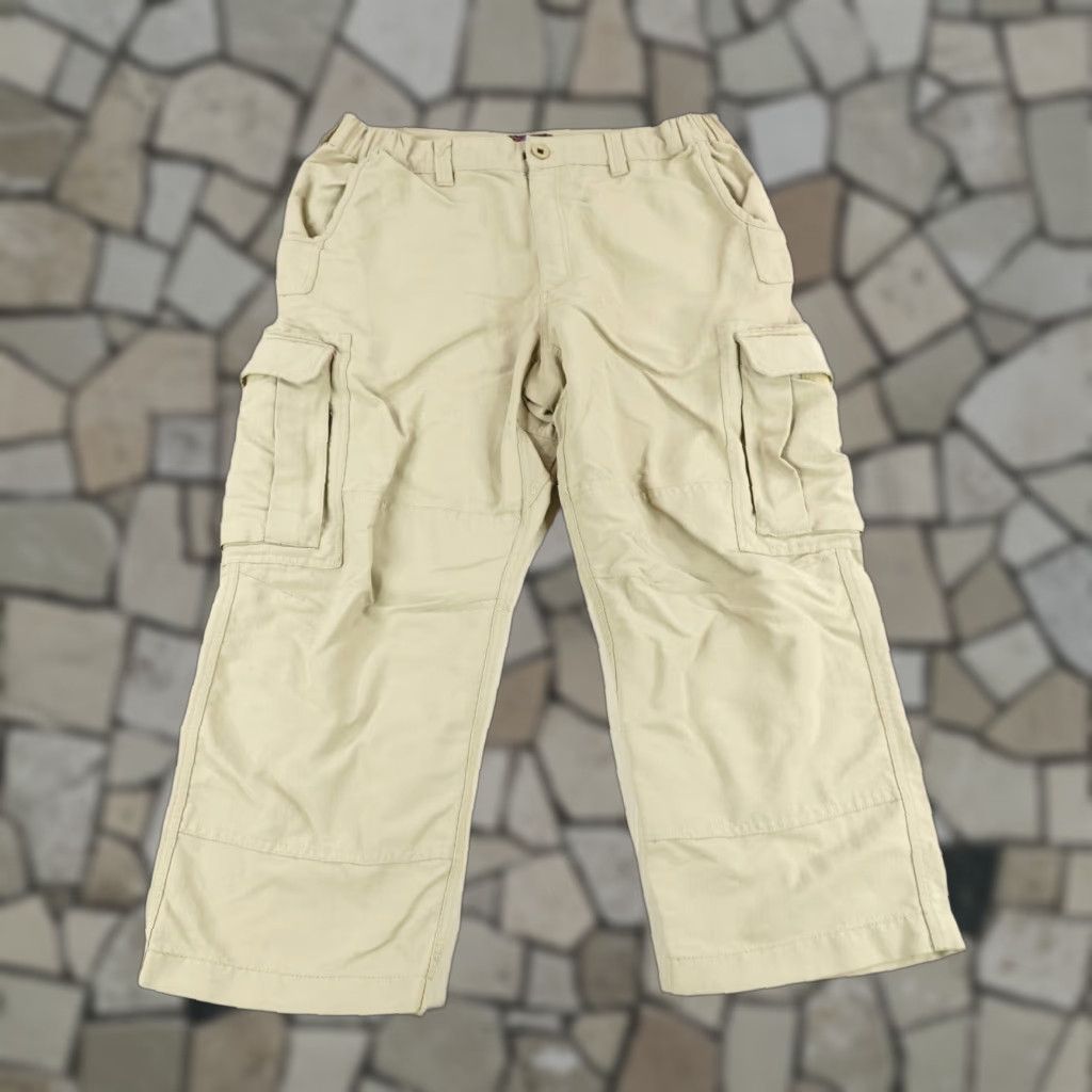 Rails VINTAGE Rail Riders Cargo Pants Mens Large Khaki Tan Nylon Relaxed Wide-Leg Outdoors Size US 34 / EU 50 - 1 Thumbnail