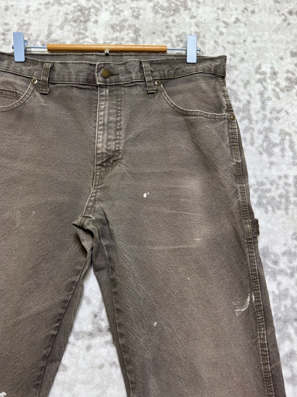 Dickies Vintage Brown Workwear Carpenter Pants Sun Faded Distressed Size US 32 / EU 48 - 5 Thumbnail