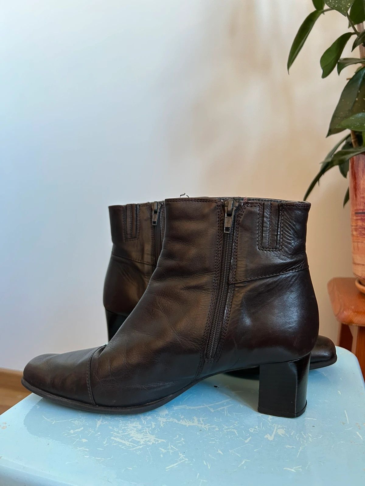 Clarks Clarks Women's Leather Boots Size US 8.5 / IT 38.5 - 3 Thumbnail