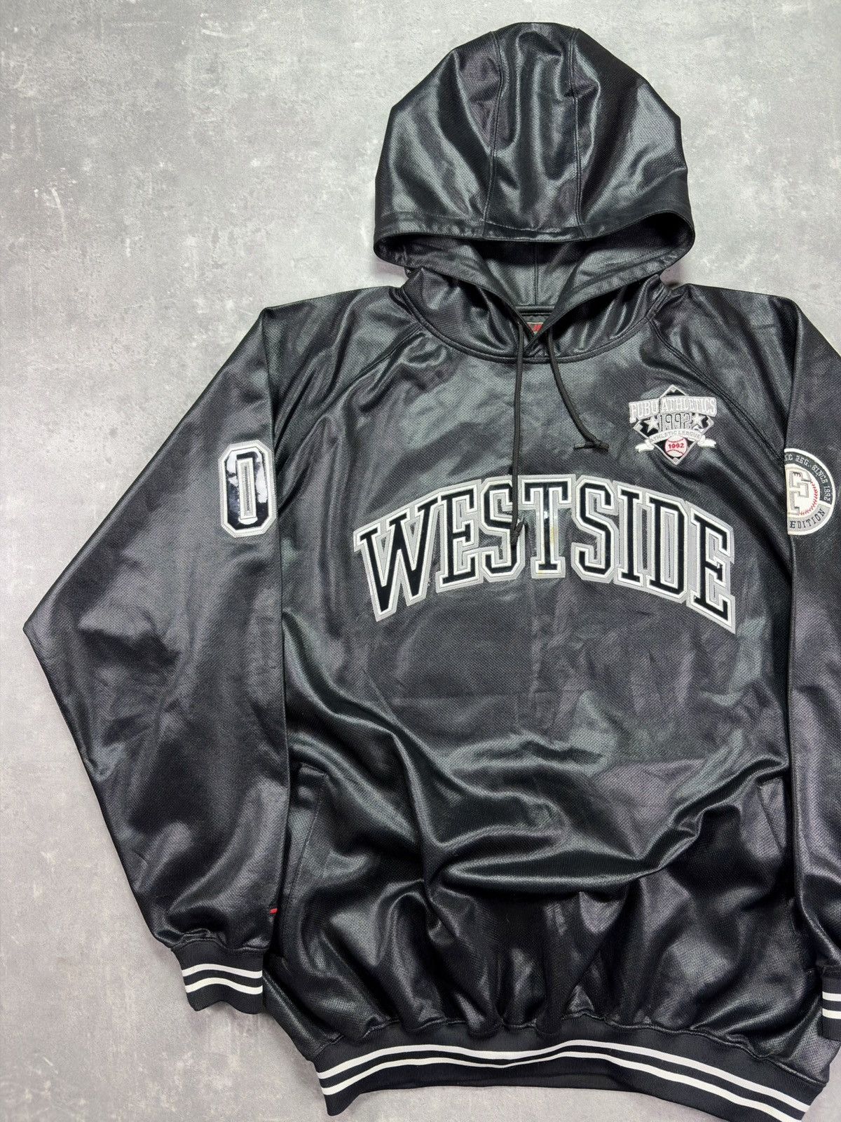 Fubu 90s/00s Fubu Westside Big Logo Baggy Hoodie XXL Rare Size US XL / EU 56 / 4 - 3 Thumbnail