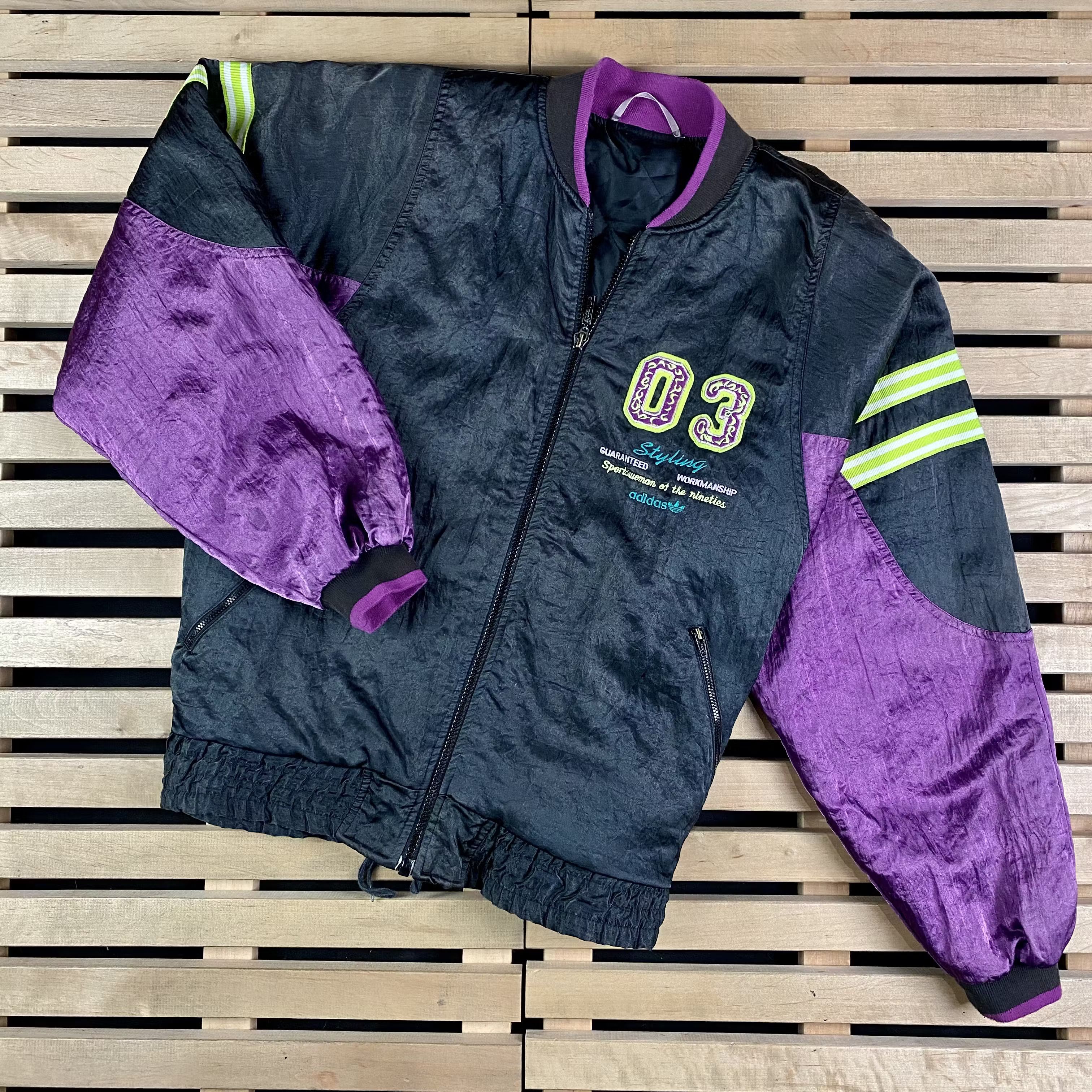 Adidas × Vintage Mens Bomber Jacket Adidas Original Vintage Size M-L Size US M / EU 48-50 / 2 - 1 Thumbnail