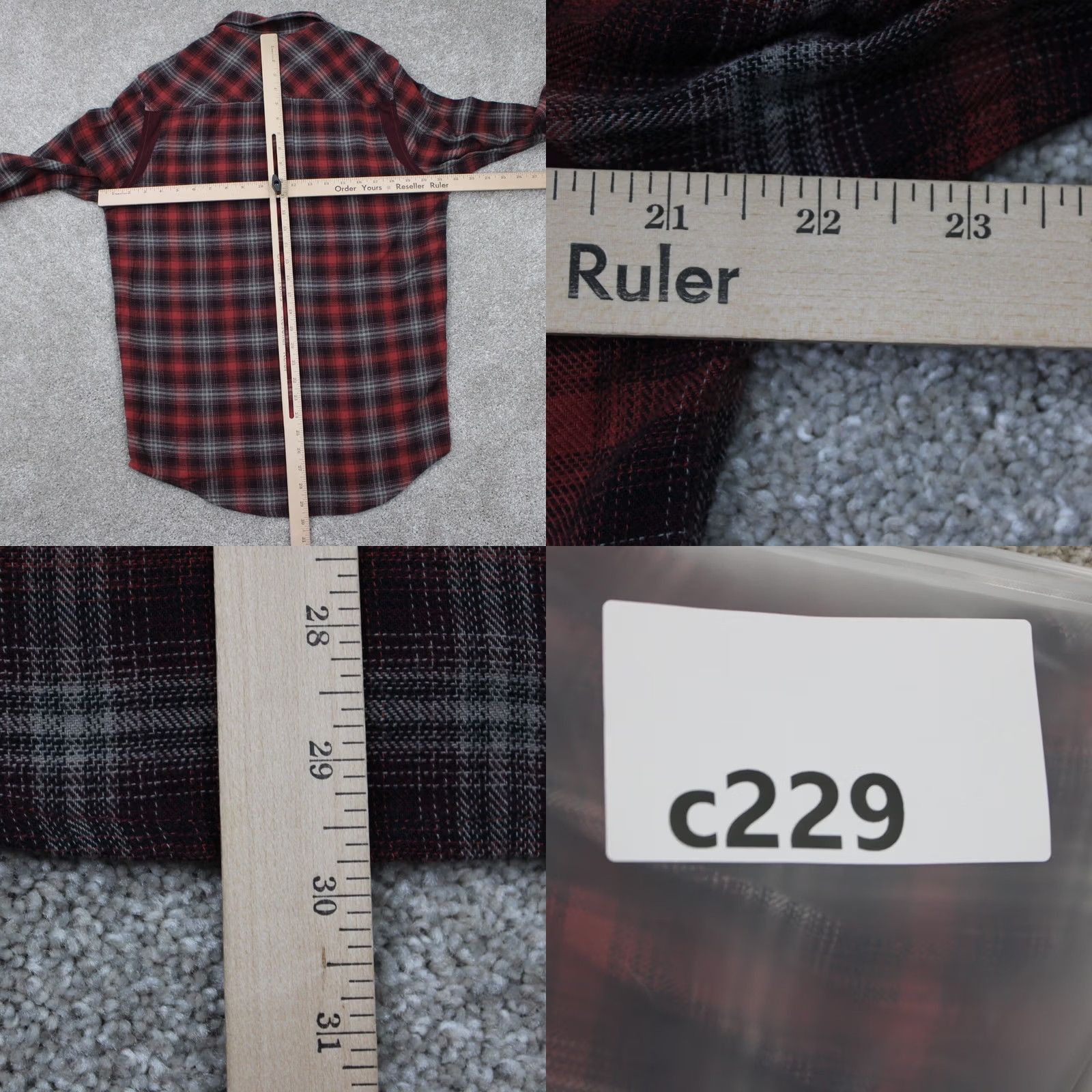 Under Armour Under Armour Tradesman Flex Flannel Shirt Men Medium Red/Gray Cotton Snap Button Size US M / EU 48-50 / 2 - 9 Thumbnail
