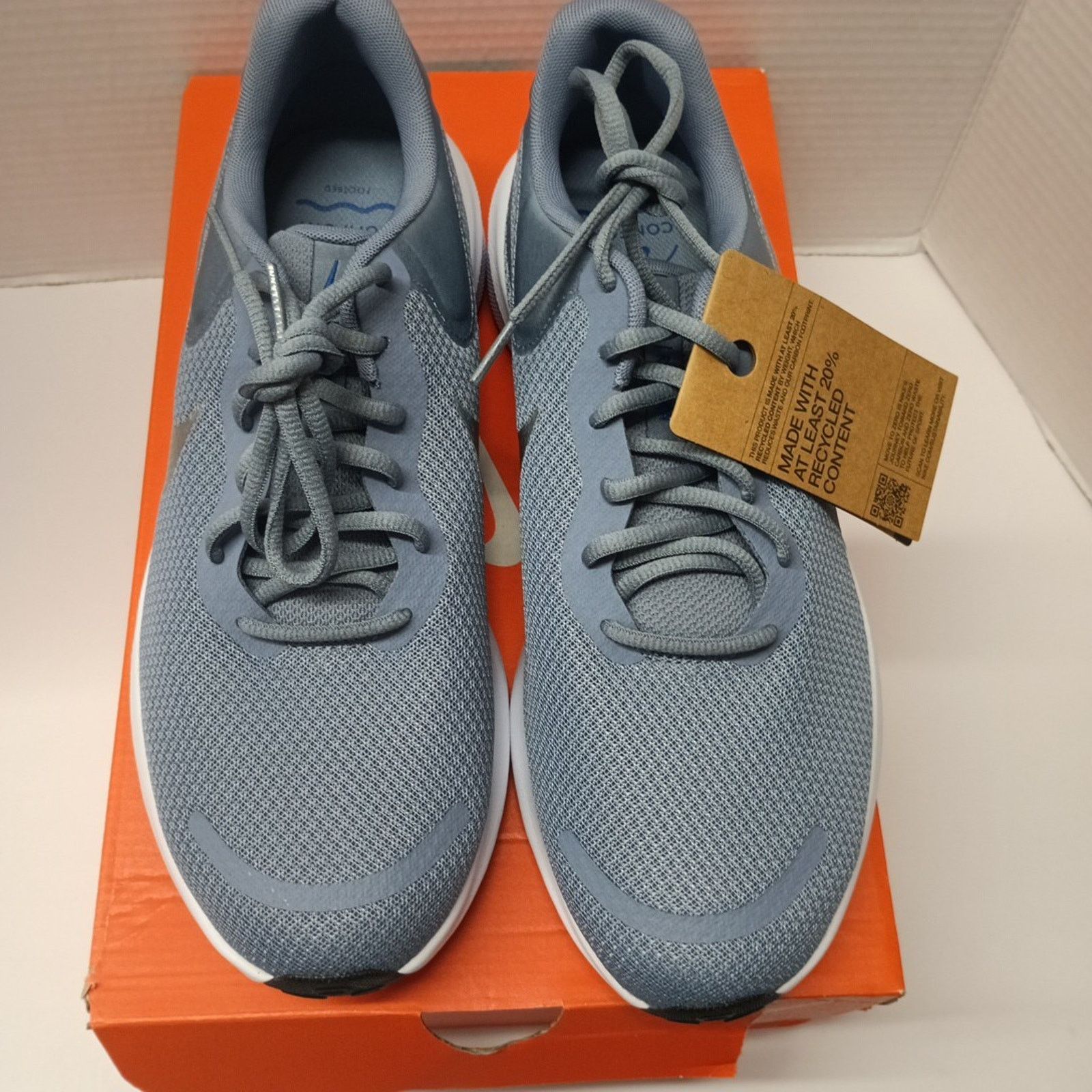 Nike Nike Revolution 7 Shoes Mens Size 10.5 Slate Metallic Silver Size US 10.5 / EU 43-44 - 3 Thumbnail