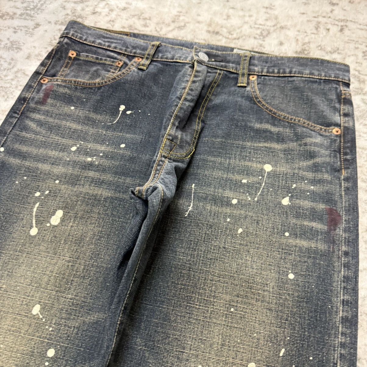 Oshkosh Vintage Oshkosh Paint Splatter Mud Wash Loose Jeans Size US 34 / EU 50 - 5 Thumbnail