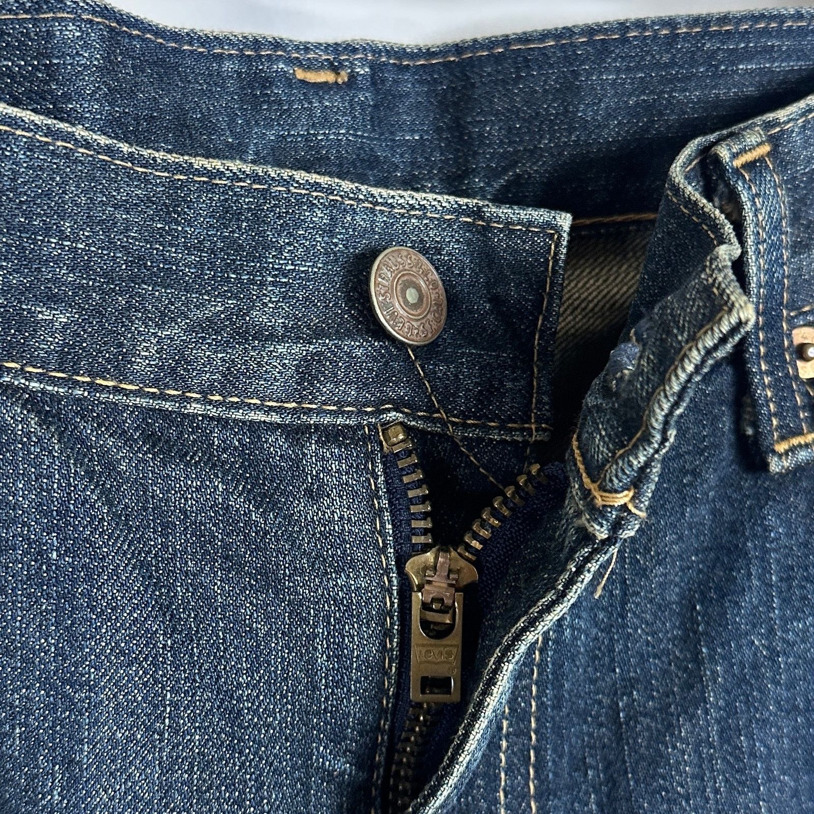 Levi's Japanese 505 Straight Blue Denim Size US 34 / EU 50 - 5 Thumbnail