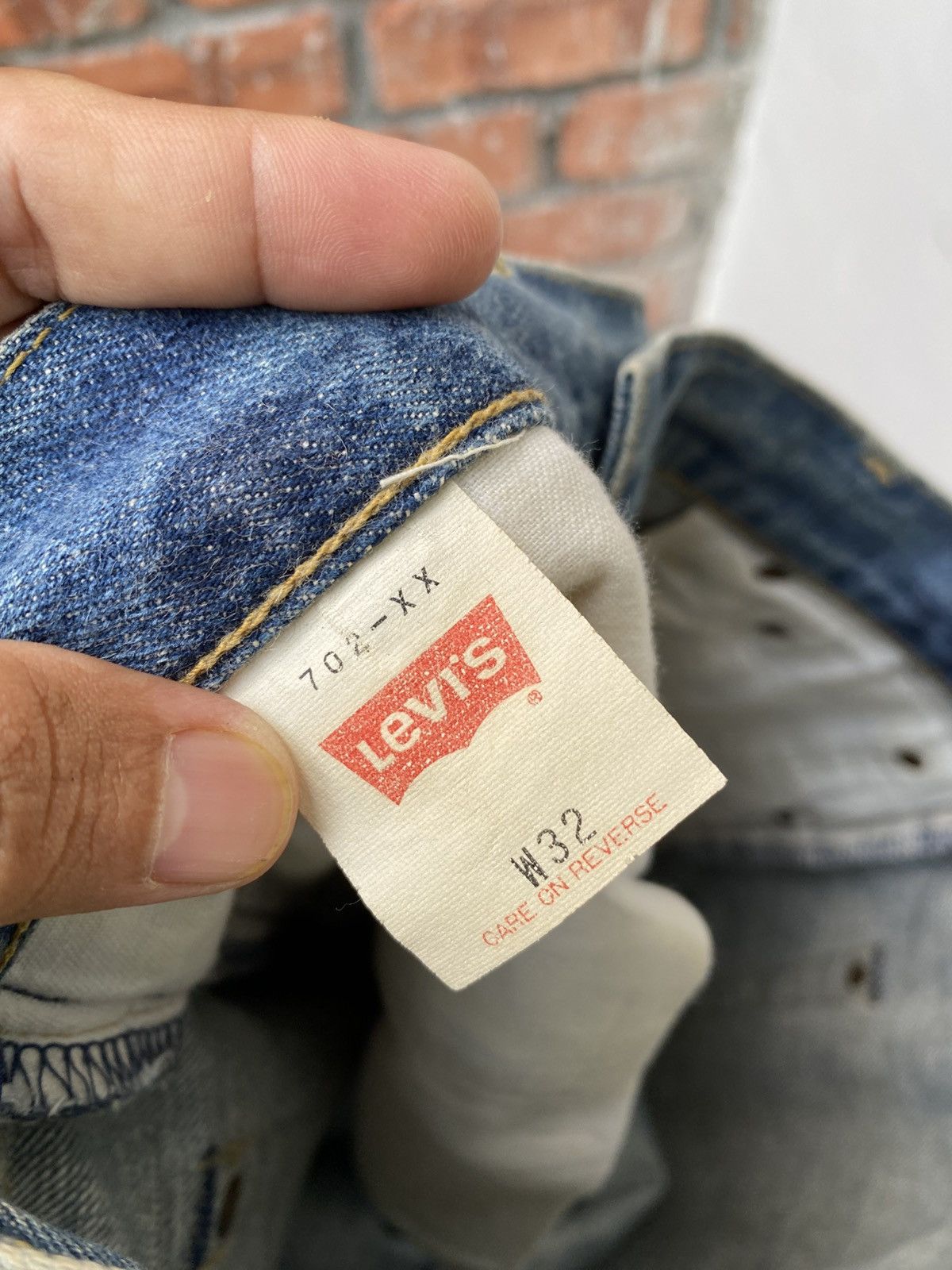 Levi's Vintage Clothing W31x33 Vintage levi's 702 redline big E buckle back Size US 31 - 8 Thumbnail