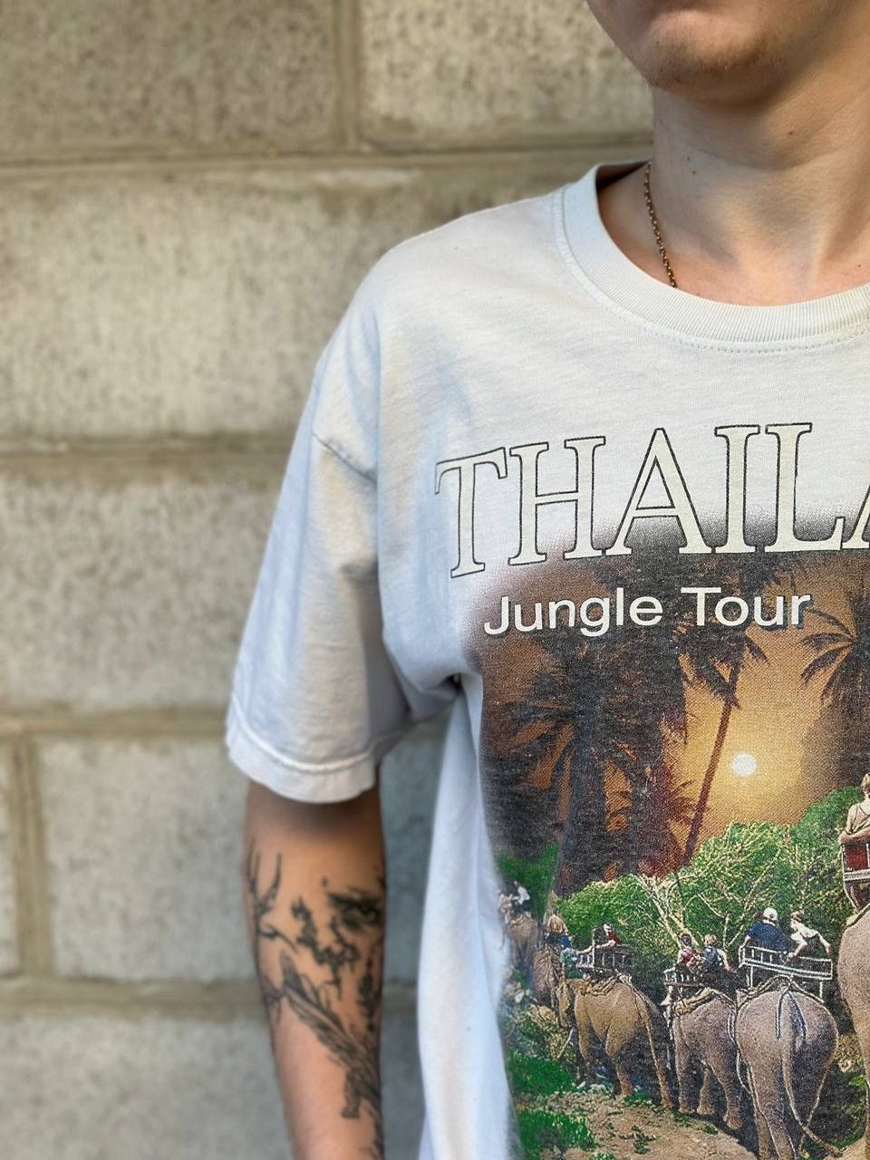 Grailed Vintage Thailand Jungle Tour Elephant Graphic T-Shirt Safari Size US M / EU 48-50 / 2 - 4 Thumbnail