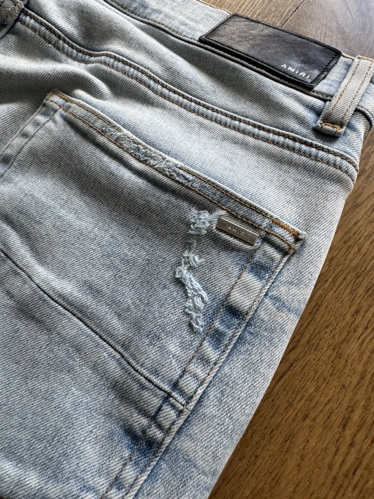 Amiri Amiri Jeans MX1 Tie Dye Distressed Skinny Denim Size US 34 / EU 50 - 10 Thumbnail