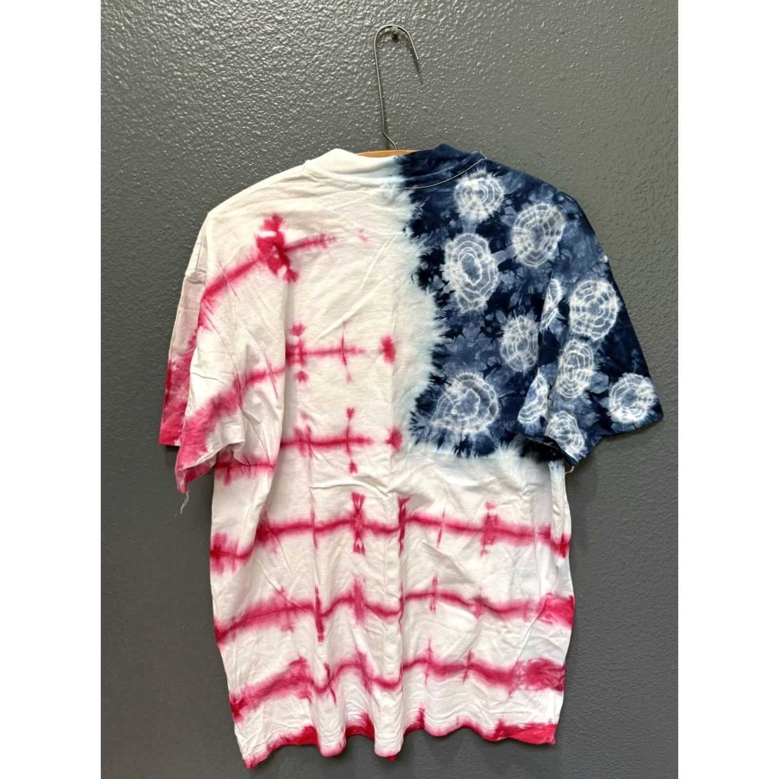 Hanes VINTAGE Patriots For Peace Tie Dye Tee Shirt XL Hanes Shirt Men Blue 90s Adults Womens Mens Size US XL / EU 56 / 4 - 4 Thumbnail