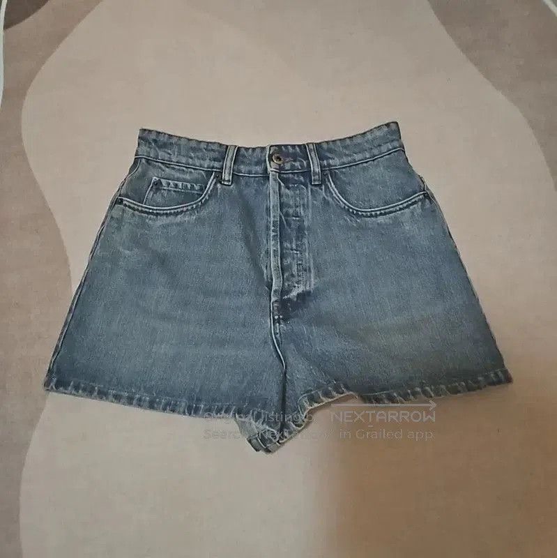 Miu Miu Miu Miu Blue Cotton Women's Shorts . Size 23" - 1 Thumbnail