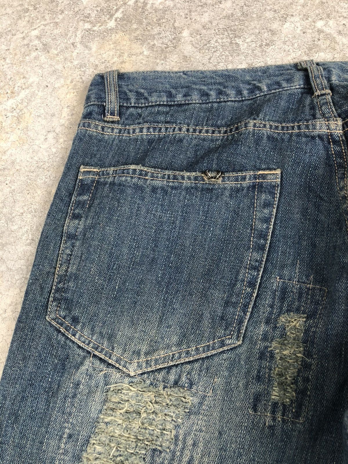 Who Decides War Gumu Flared Bootcut Jeans Distressed Jeans Size US 31 - 18 Thumbnail