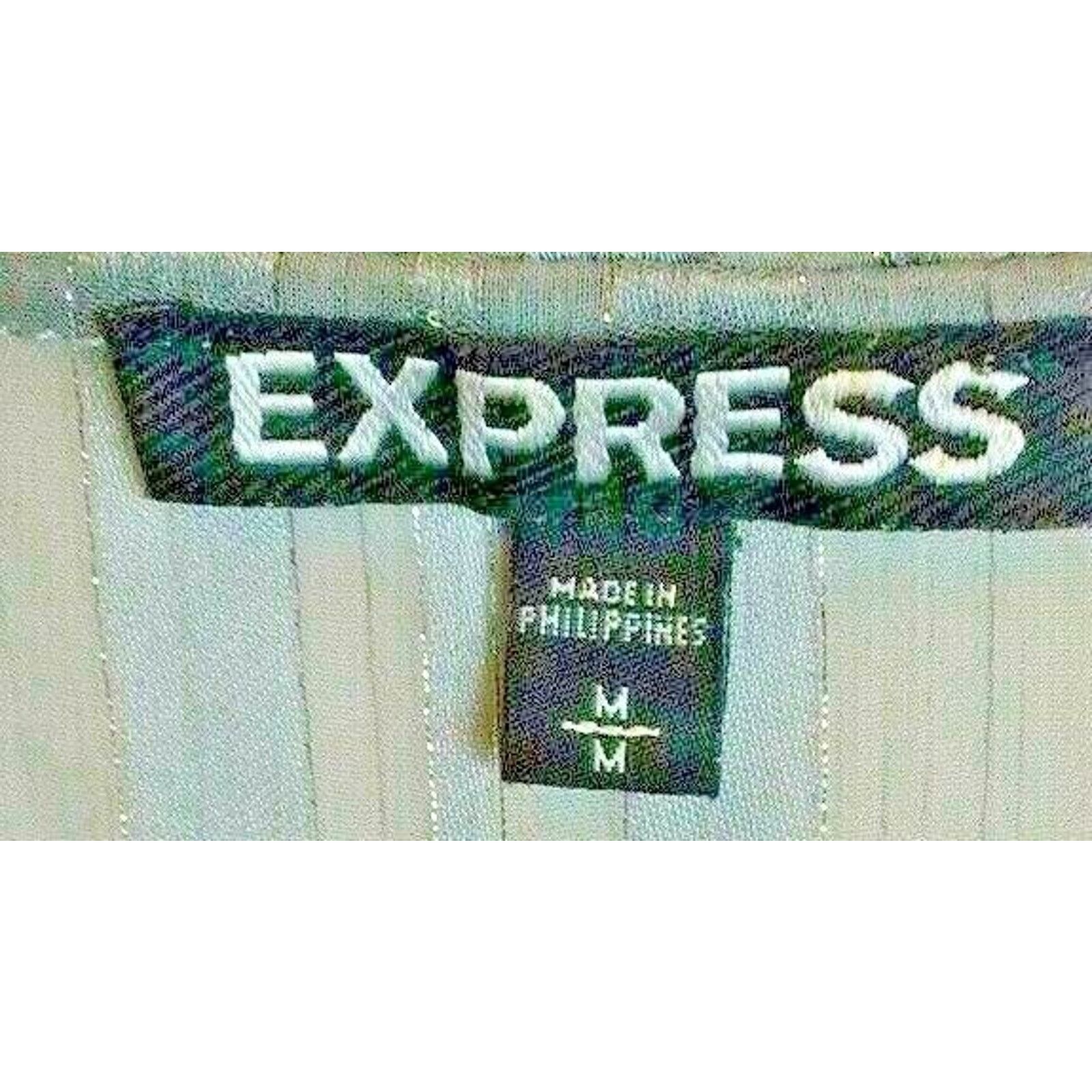Express Express Ladies Sheer Blouse Shirt Top Round Collar Size M / US 6-8 / IT 42-44 - 3 Thumbnail