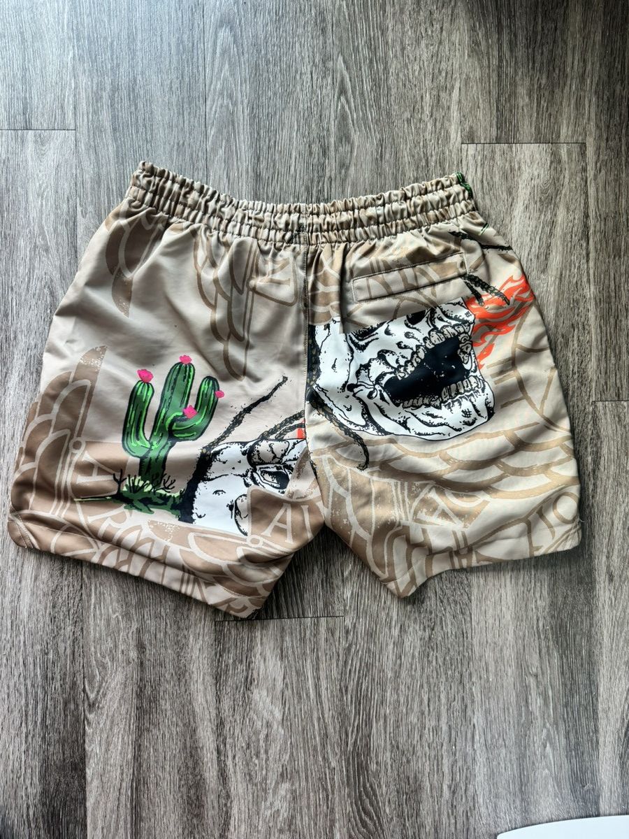 Jordan Brand × Travis Scott Travis Scott Cactus Jack x Jordan Pool Short Khaki Size US 34 / EU 50 - 4 Thumbnail