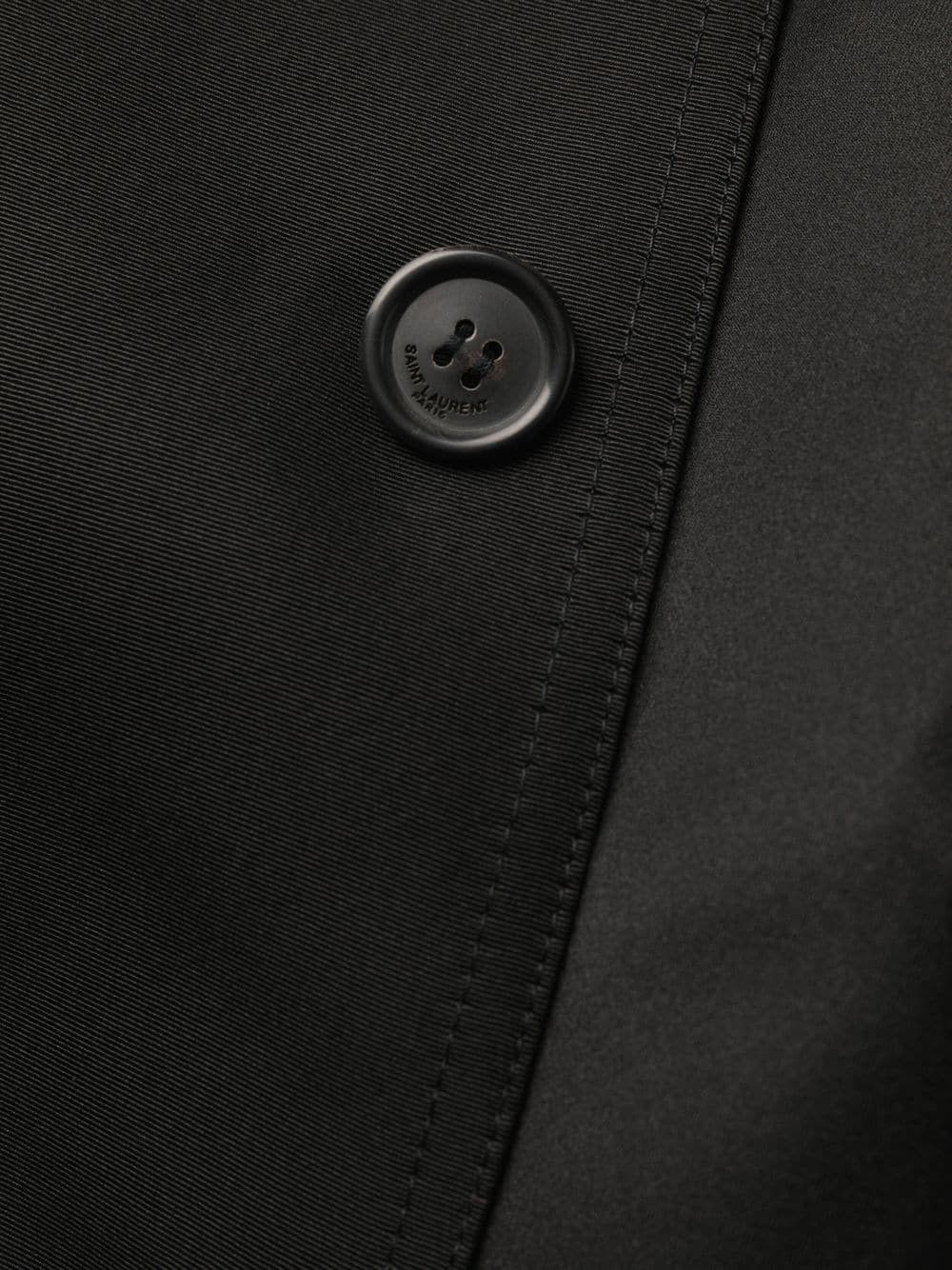 Saint Laurent Paris o1s1wg111224 Classic-Collar Coat in Black Size M / US 6-8 / IT 42-44 - 5 Thumbnail