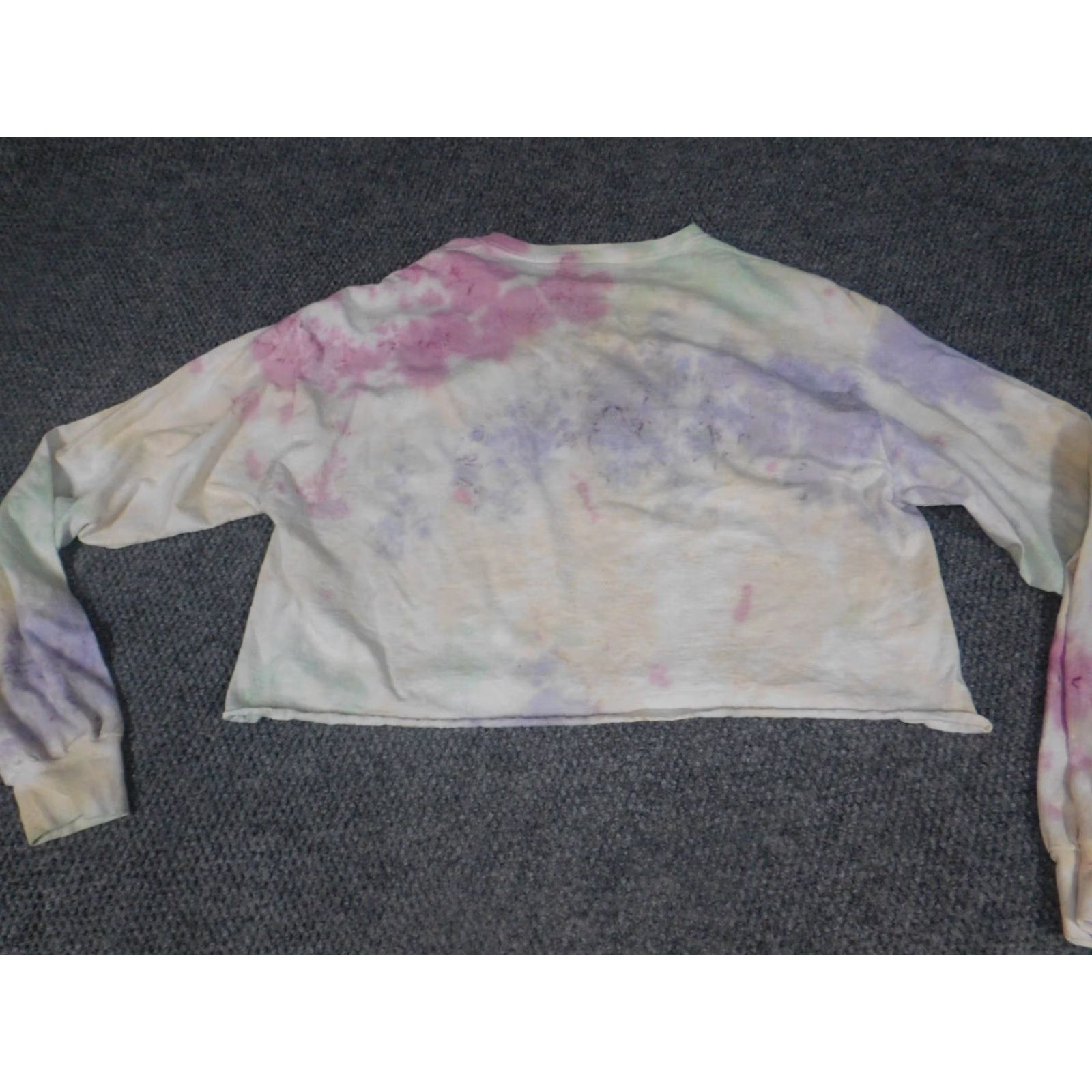 Disney Mickey Mouse Disney Shirt XL Blue Tie-Dye Long Sleeve Crew Neck Womens Regular T-Shirt Casual Size XL / US 12-14 / IT 48-50 - 7 Thumbnail