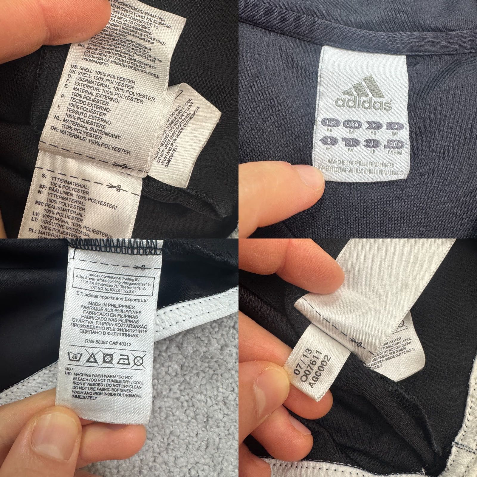 Adidas Adidas Climalite Soccer Jersey #16 T-Shirt Womens Medium Black White Striped Tee Size M / US 6-8 / IT 42-44 - 8 Thumbnail