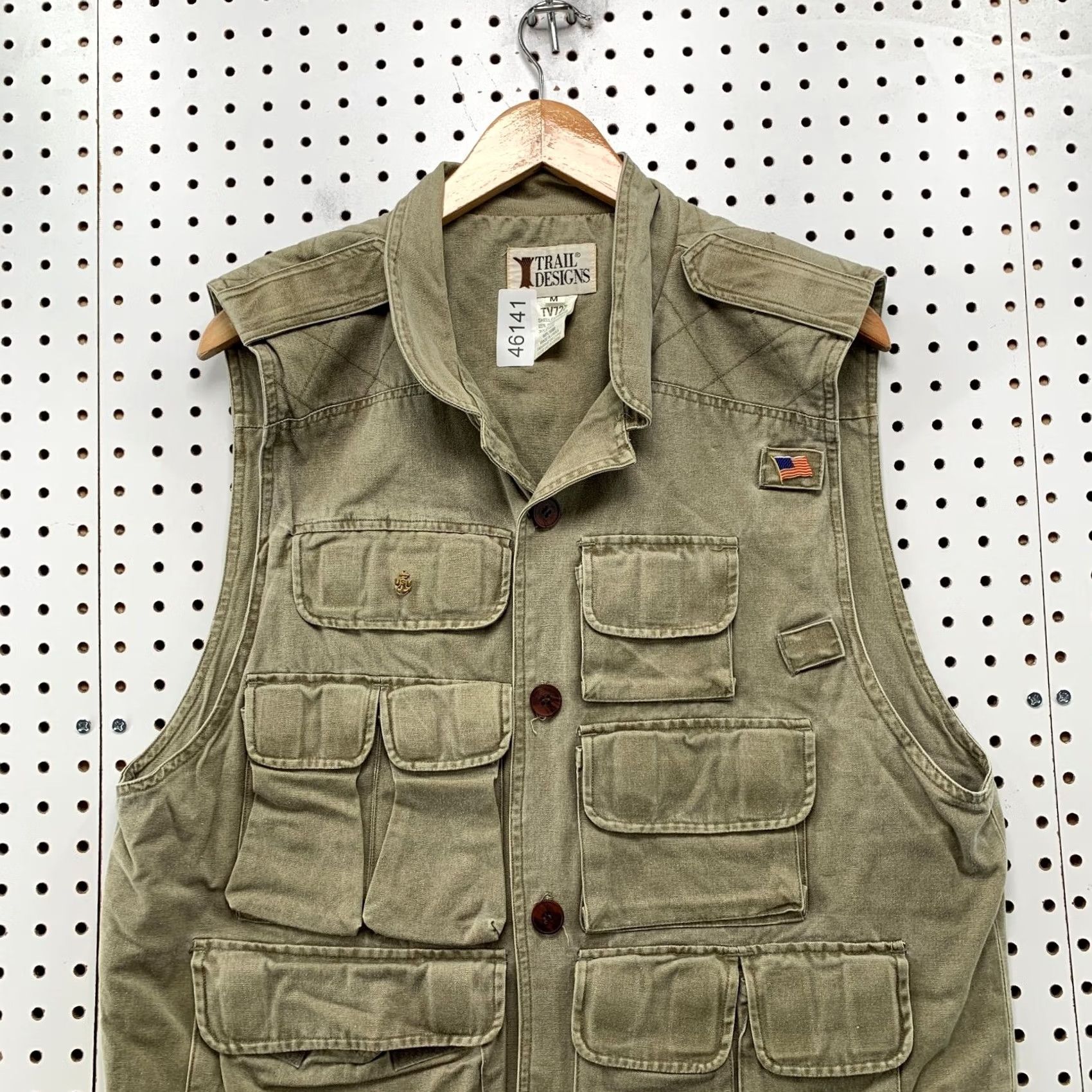 Vintage VINTAGE Trail Design Utility Vest Mens M Beige Fishing Outdoor Hunt Vest Size US M / EU 48-50 / 2 - 2 Thumbnail