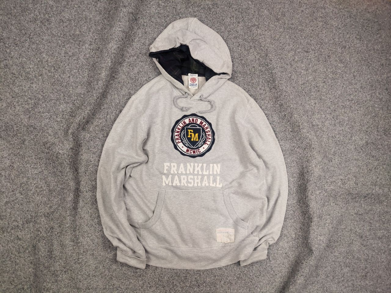 Franklin & Marshall Franklin & Marshall Italy vintage logo distressed Hoodie Size US XL / EU 56 / 4 - 1 Thumbnail