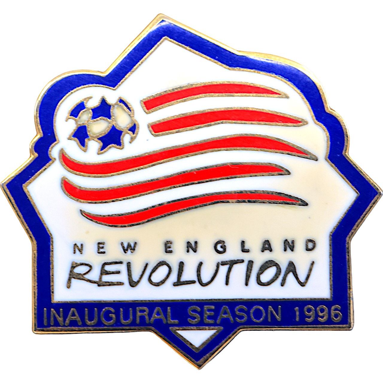 Other New England Revolution 1996 Inaugural Season MLS Pin *NEW* Size ONE SIZE - 5 Thumbnail
