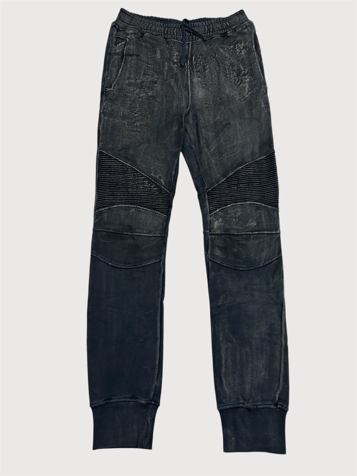 Balmain SS2014 Waxed Biker Sweatpants Size US 32 / EU 48 - 1 Thumbnail