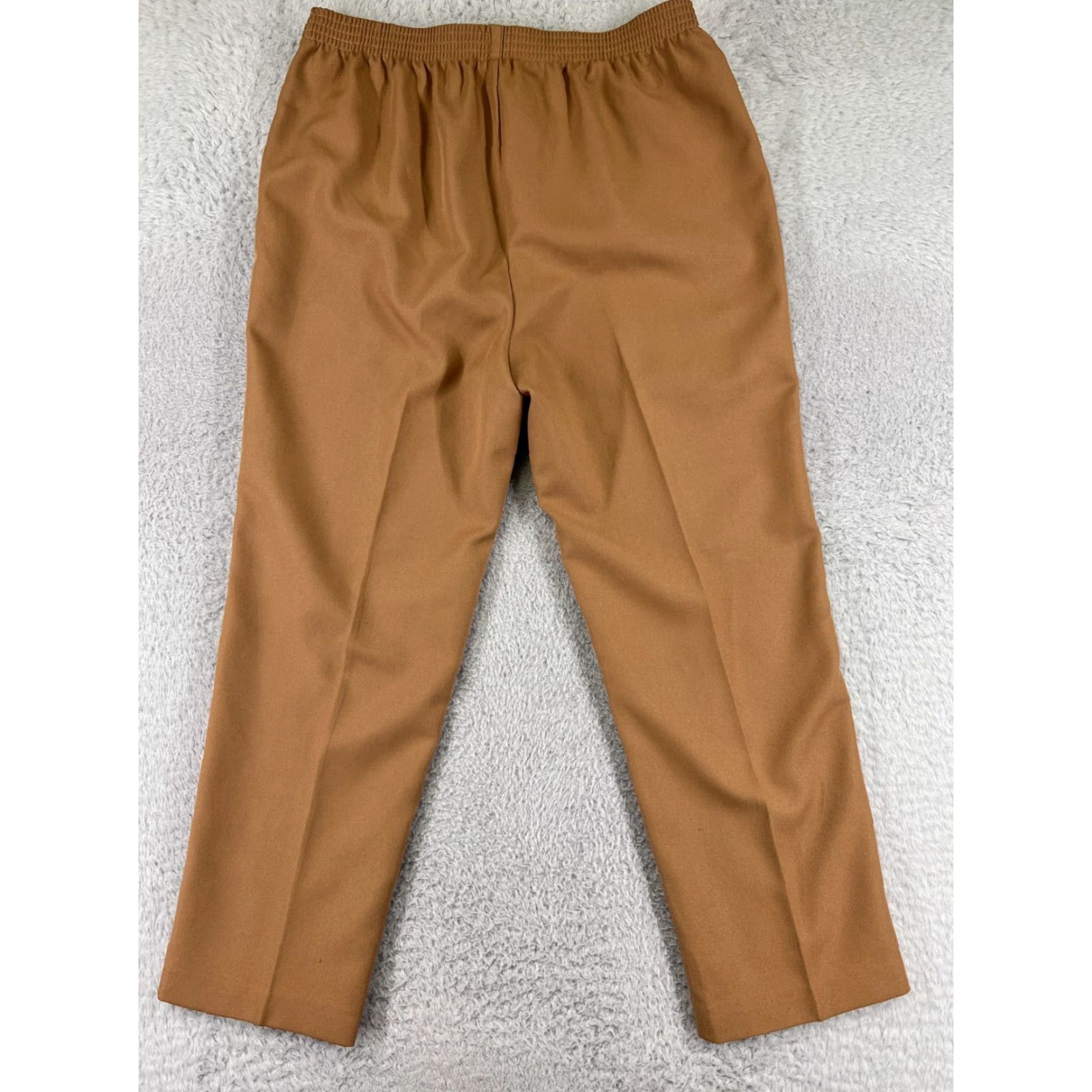Vintage Sasson By Mustang Pants Womens 10 Beige 36x27 100% Polyester Elastic Waist Size 32" / US 10 / IT 46 - 2 Thumbnail
