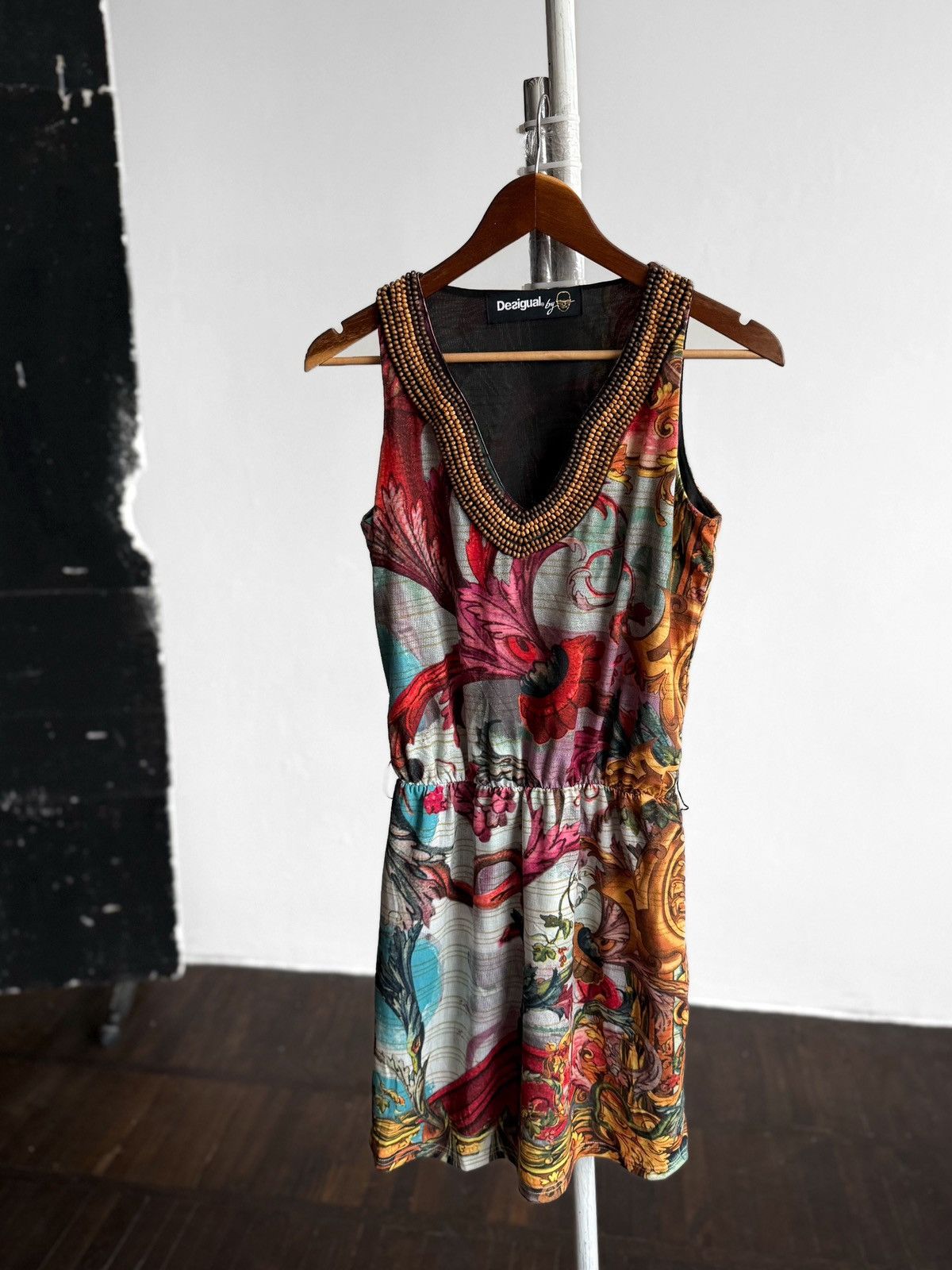 Desigual Desigual Lacroix Womens Sleeveless Dress Multicolor Print Size S / US 4 / IT 40 - 3 Thumbnail