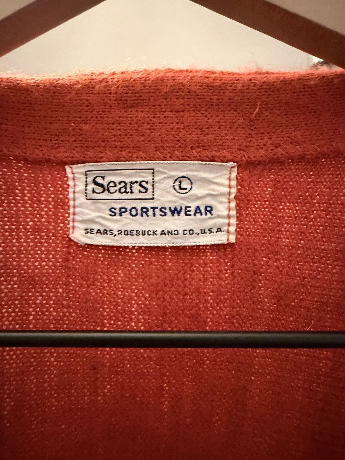 Sears Vintage Orange Sears Cardigan Size US L / EU 52-54 / 3 - 4 Thumbnail
