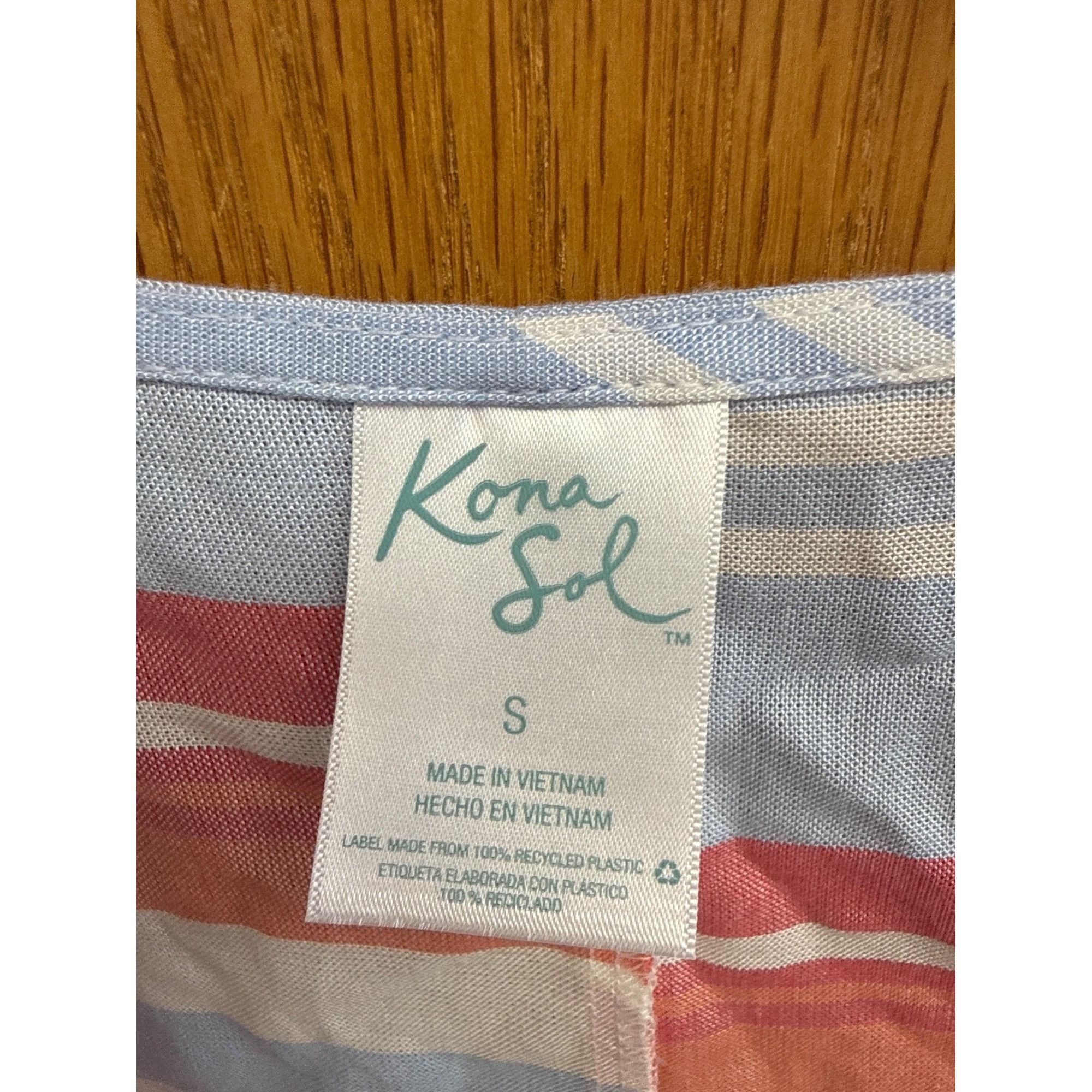 Other Women's V-Neck Lace-up Cover up Tunic Dress - Kona Sol Mult Size S / US 4 / IT 40 - 3 Thumbnail