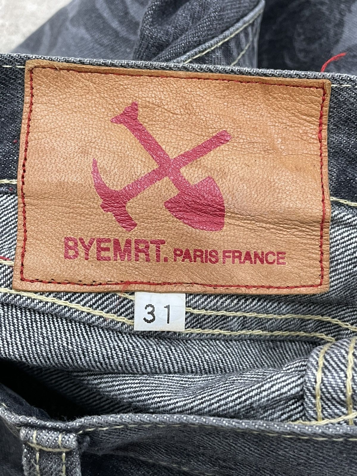 Hysteric Glamour Vintage Japan Designer BYEMRT.Paris Art Flower Short Denim Size US 28 / EU 44 - 14 Thumbnail
