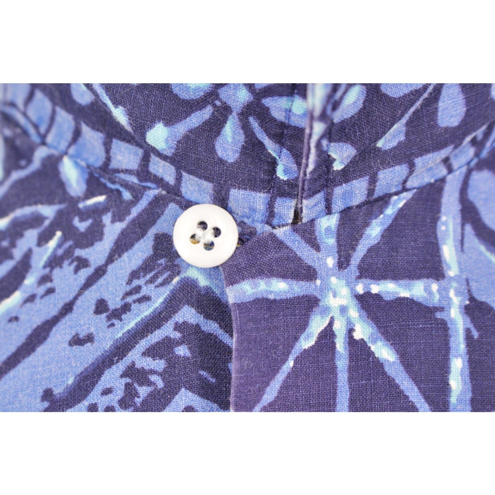 Vintage Nike Shirt Mens VTG 50s Blue Tiki Hawaiian Lanier M 1950s Cotton Lanier Loop Collar 1950s Hawaiian Shirt Mens Blue Cotton Lanier Vintage Shirt Size US M / EU 48-50 / 2 - 6 Thumbnail