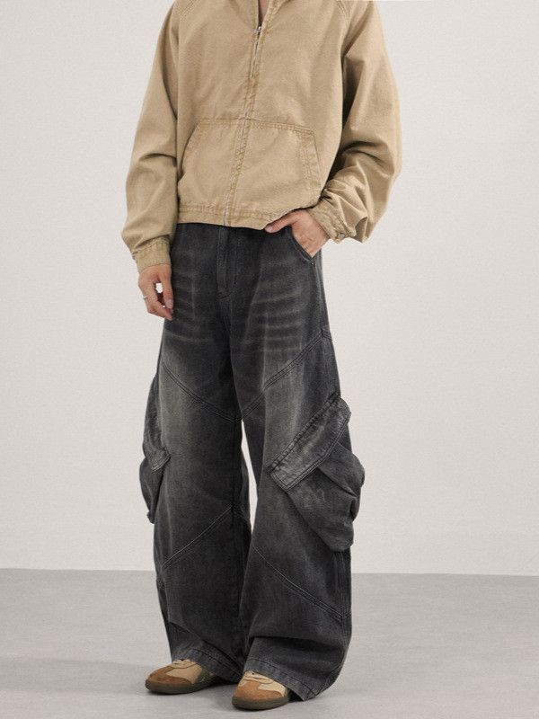 Japanese Brand American Cleanfit patchwork workwear retro jeans Size US 32 / EU 48 - 3 Thumbnail