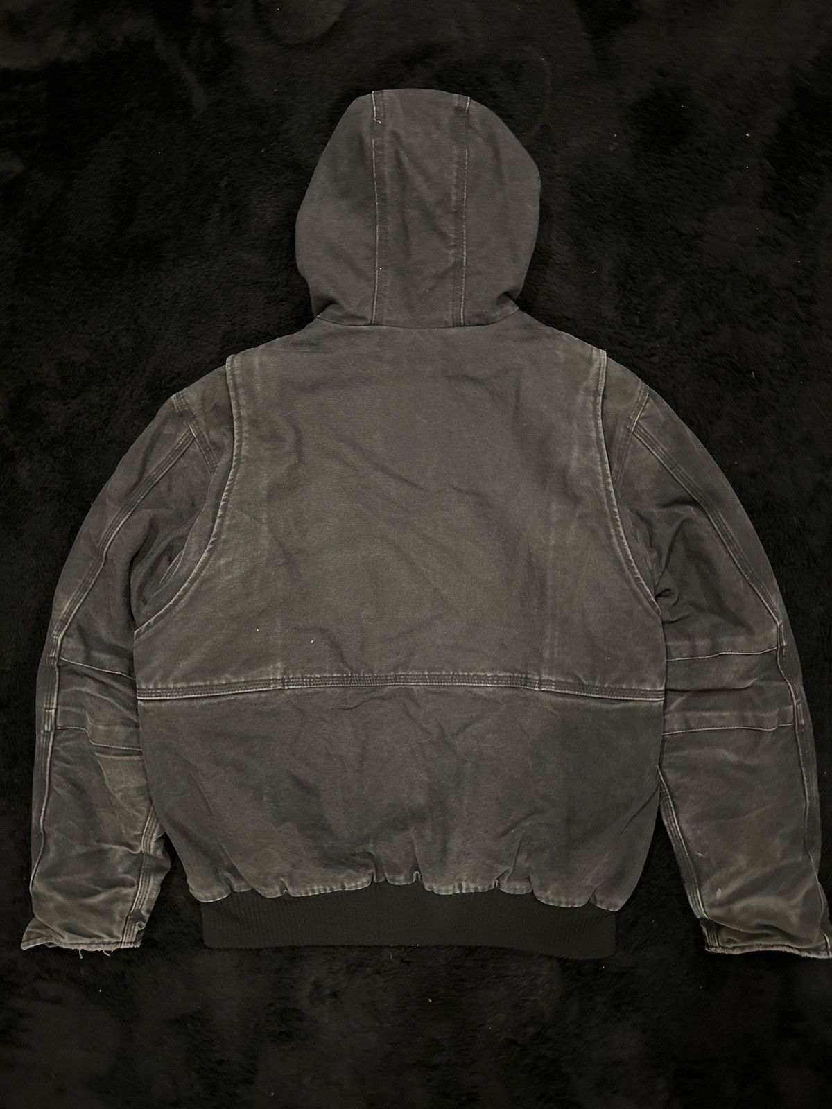 Carhartt × Vintage Carhartt Vintage Black Faded Workwear Jacket Size US L / EU 52-54 / 3 - 7 Thumbnail