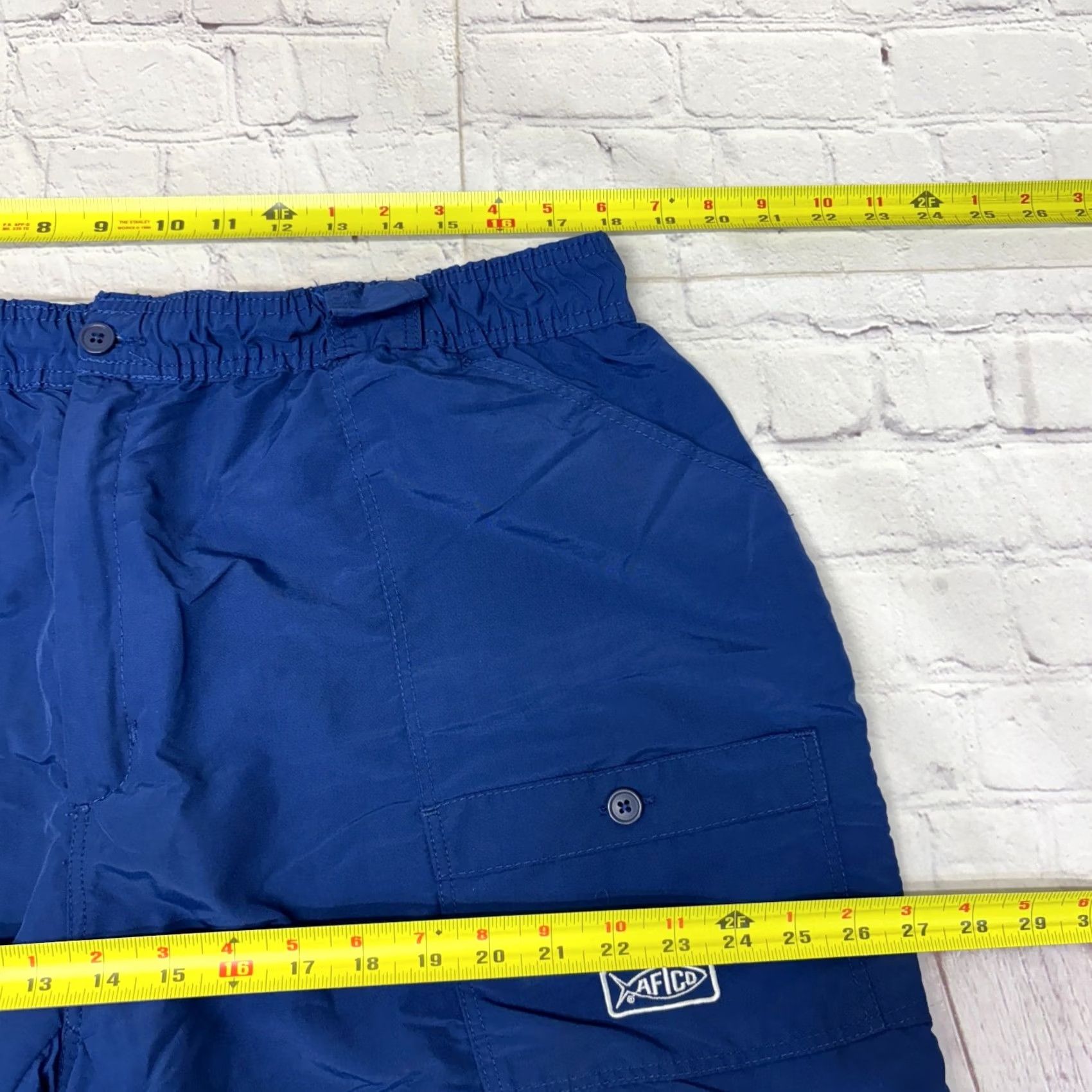 Vintage AFTCO Men Shorts Blue Cargo Outdoor Size 42 Size US 42 / EU 58 - 3 Thumbnail