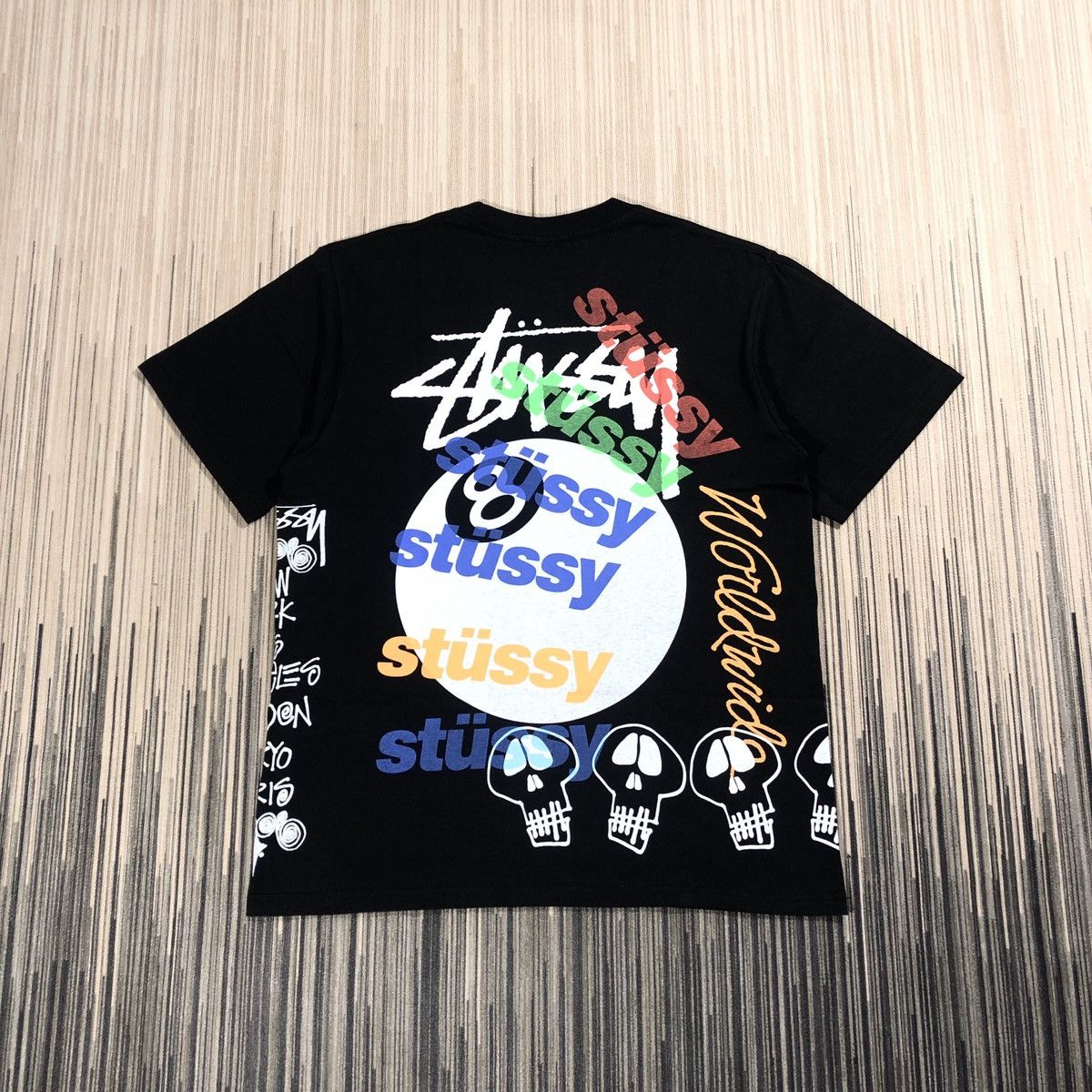 image of Stussy Test Strike Tee in Black, Men's (Size XL)