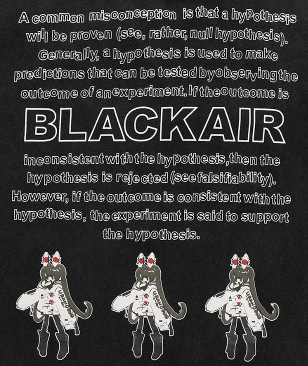 Japanese Brand × Vintage "Black Air-L" T-shirt Size US L / EU 52-54 / 3 - 4 Thumbnail