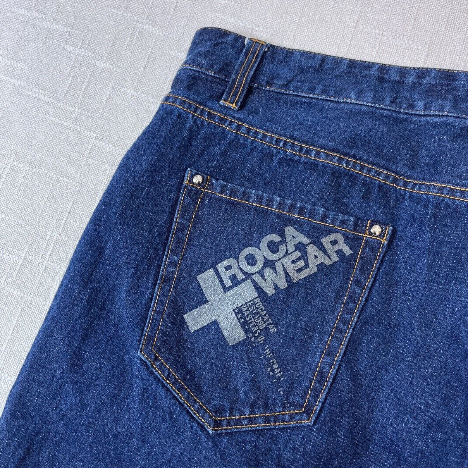 Vintage Y2K Rocawear Jean Shorts 45x13 Baggy Long Cyber Grunge Skate Size US 44 / EU 60 - 7 Thumbnail