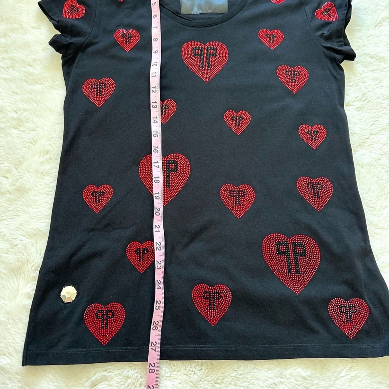 Philipp Plein NEW!! Philipp Plein women T-shirt with crystals size XL 650$ Size XL / US 12-14 / IT 48-50 - 4 Thumbnail