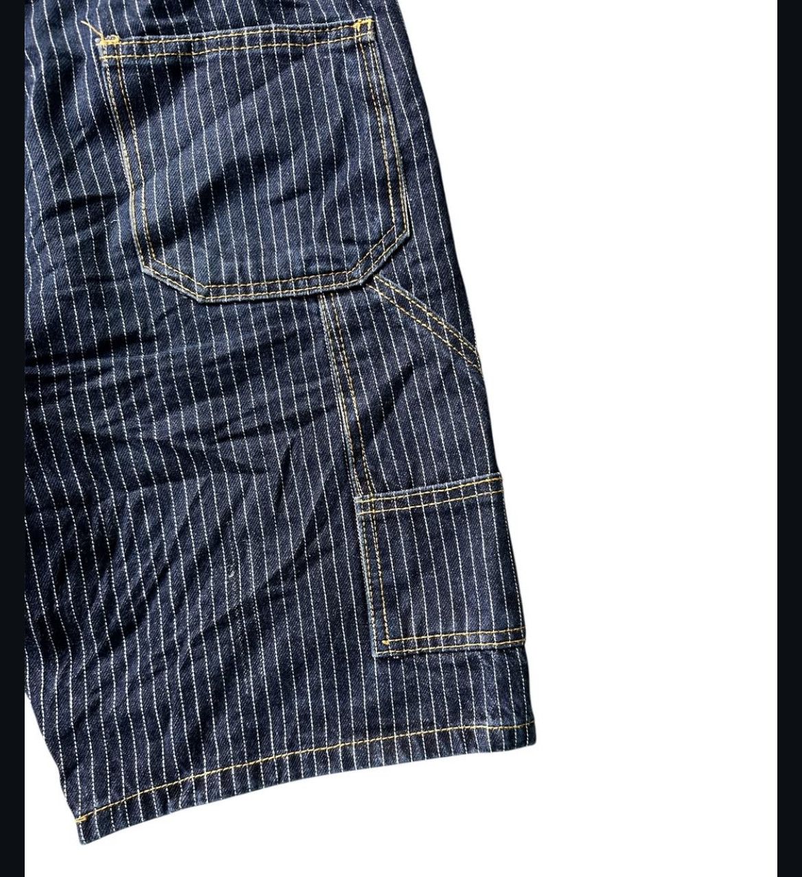 Japanese Brand 2000s Frizmworks Freeze All Prism Hickory Carpenter Selvedge Size US 34 / EU 50 - 3 Thumbnail